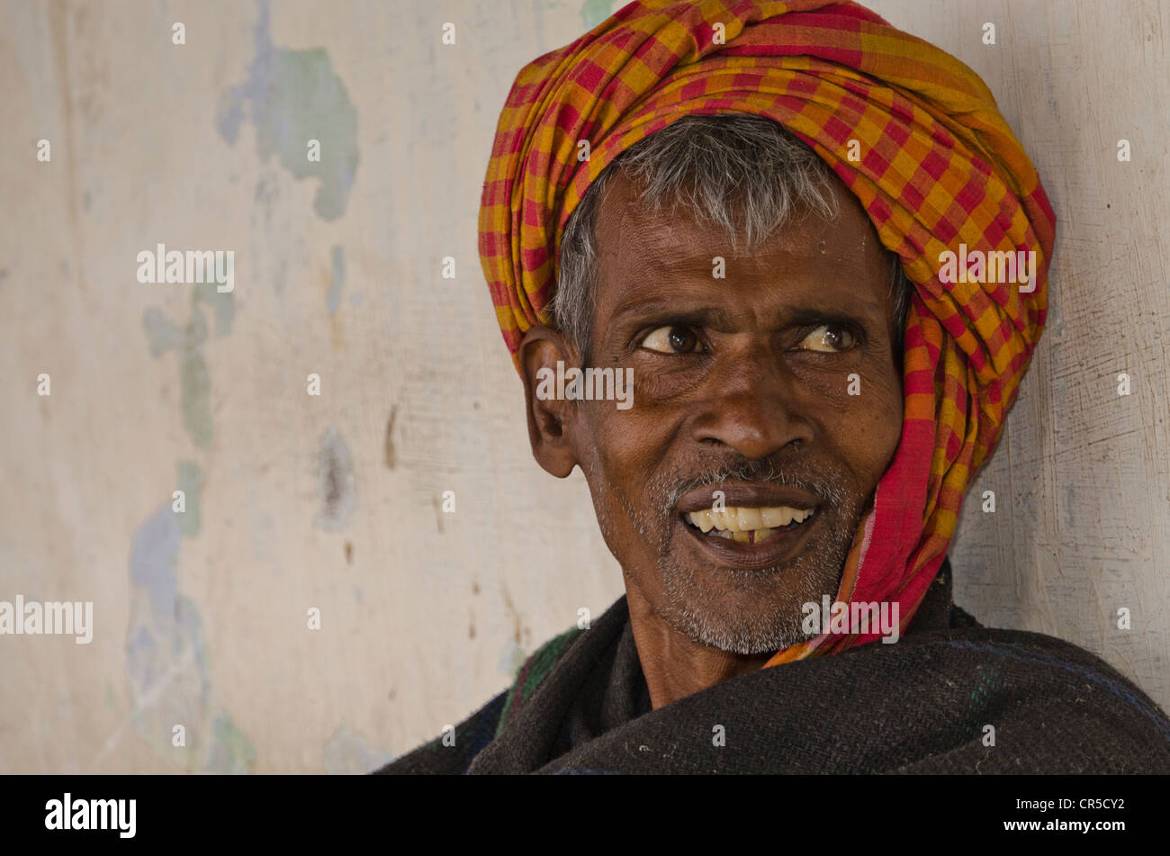 Smiling man, portrait, Kolkata, Bengale occidental, Inde, Asie Banque D'Images