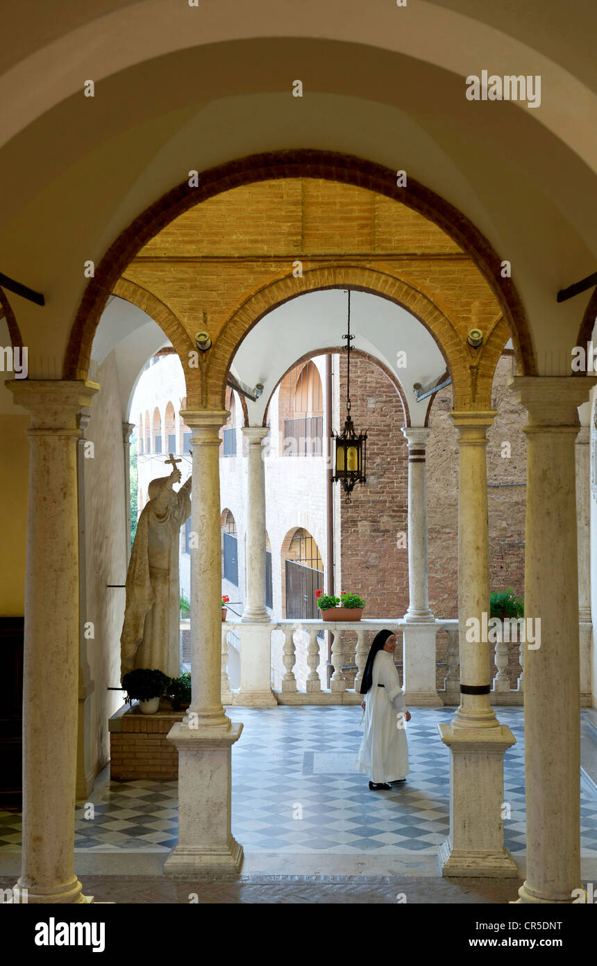 Italie, Toscane, Sienne, centre historique, patrimoine mondial de l'Santuario di Santa Caterina ou Santuario Cateriniano (St Banque D'Images