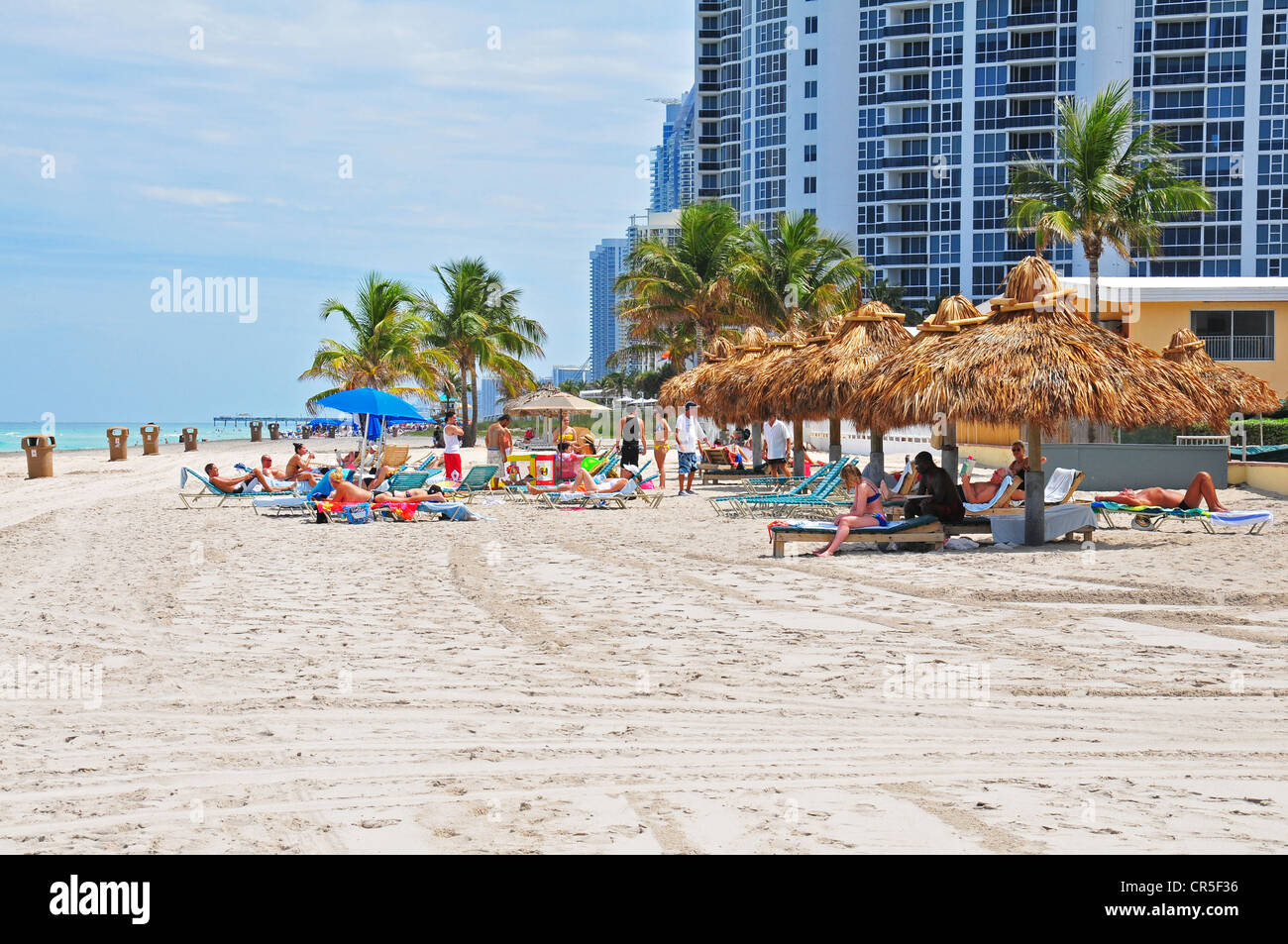 North Beach, Miami Banque D'Images