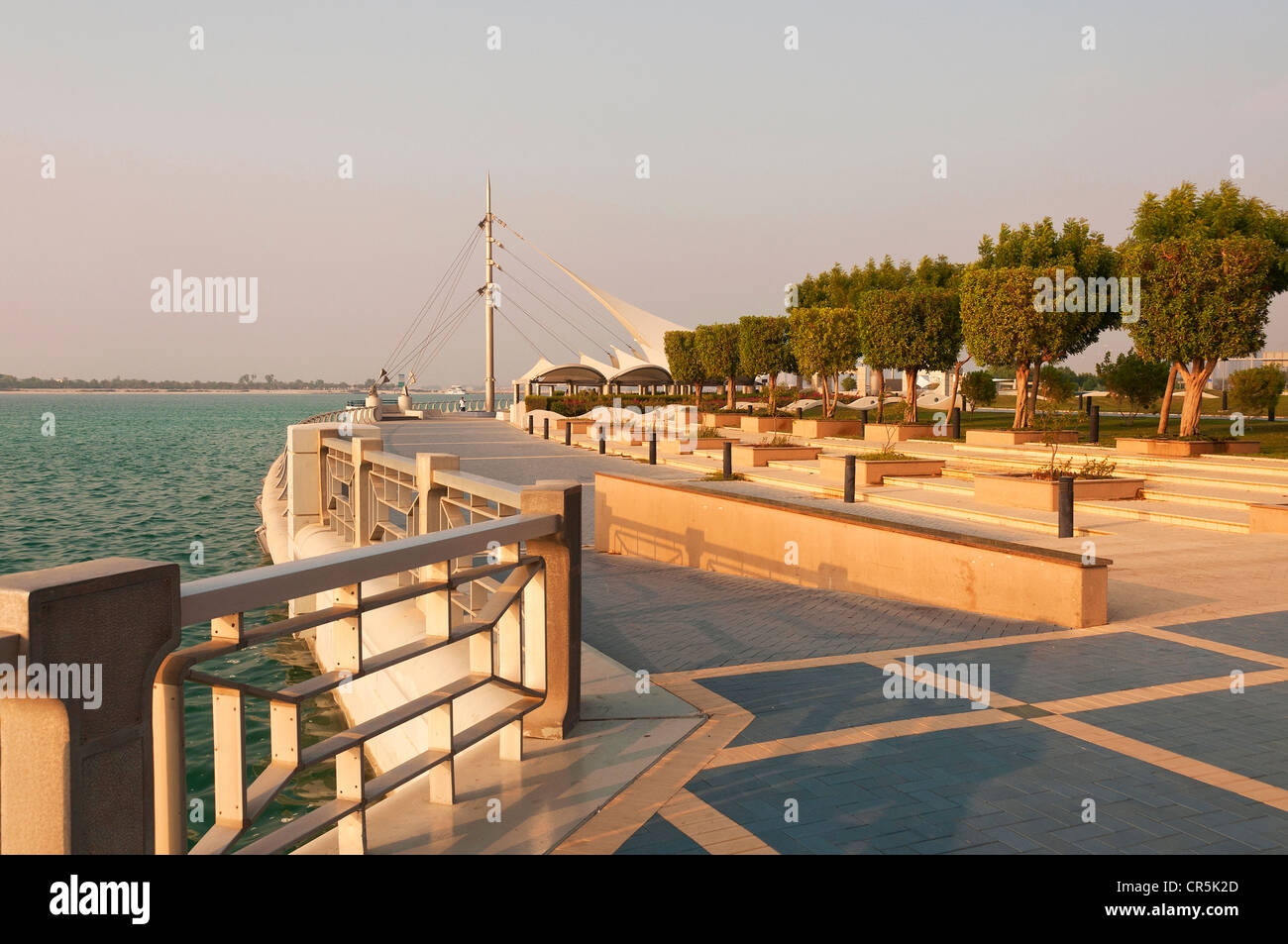 Elk206-1019 Emirats arabes unis, Abu Dhabi, Corniche Banque D'Images