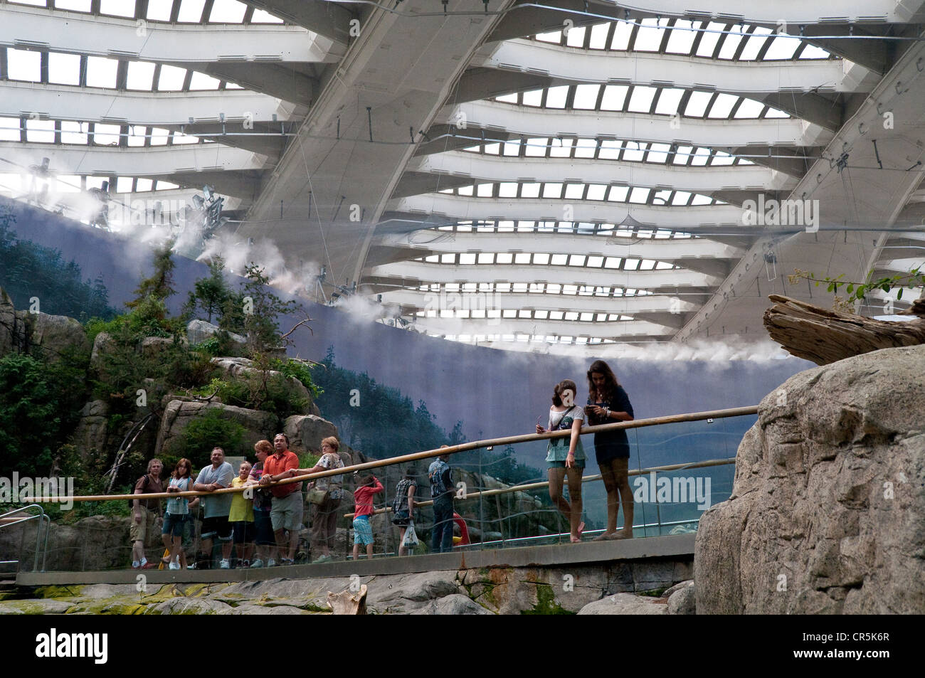 Canada, Québec, Montréal, Saint Helen's Island, Parc Jean Drapeau, la biosphère, l'ancien dôme géodésique pour l'US Pavilion Banque D'Images