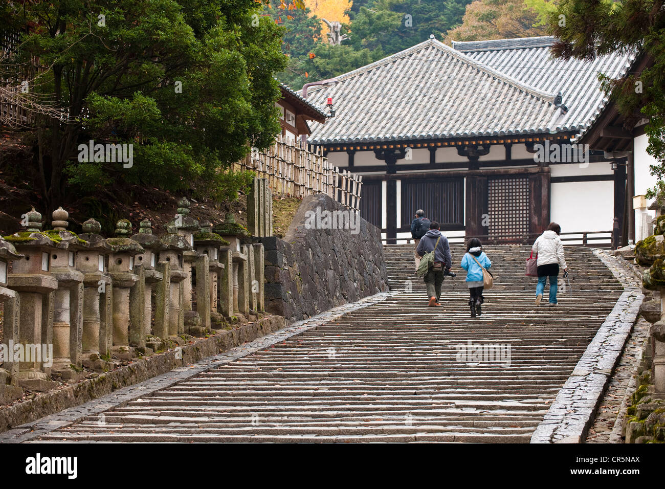 Le Japon, l'île de Honshu, la région de Kinki, ville de Nara, le Temple Hachimangu, Tamukeyama Banque D'Images