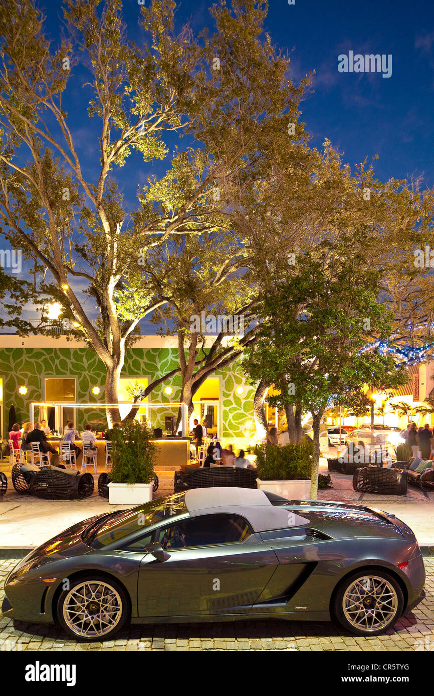 États-unis, Floride, Miami, Design District, un restaurant italien Mai Tardi Banque D'Images