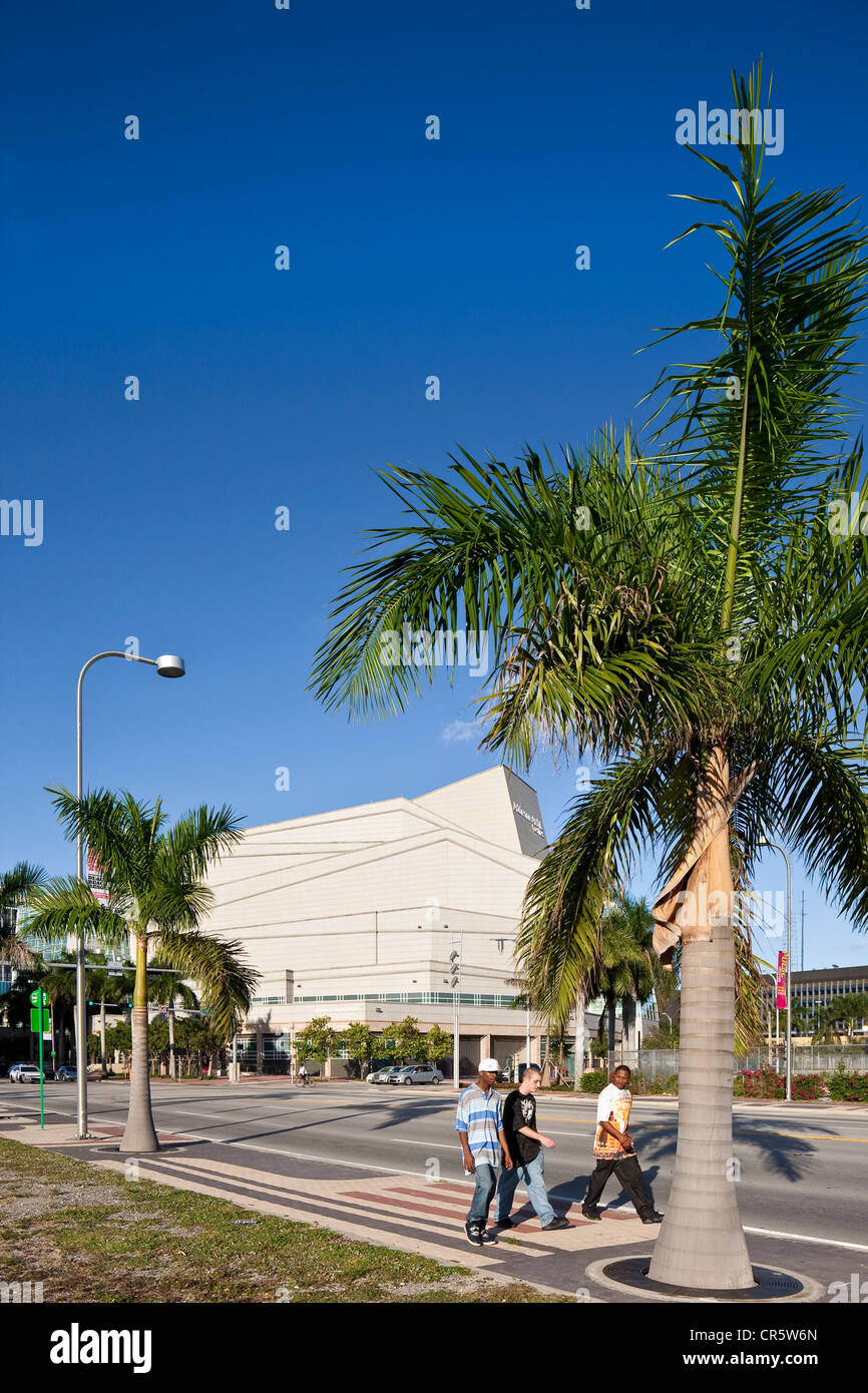États-unis, Floride, Miami, centre-ville, Adrienne Arsht Center for the Performing Arts conçu par l'architecte argentin Banque D'Images