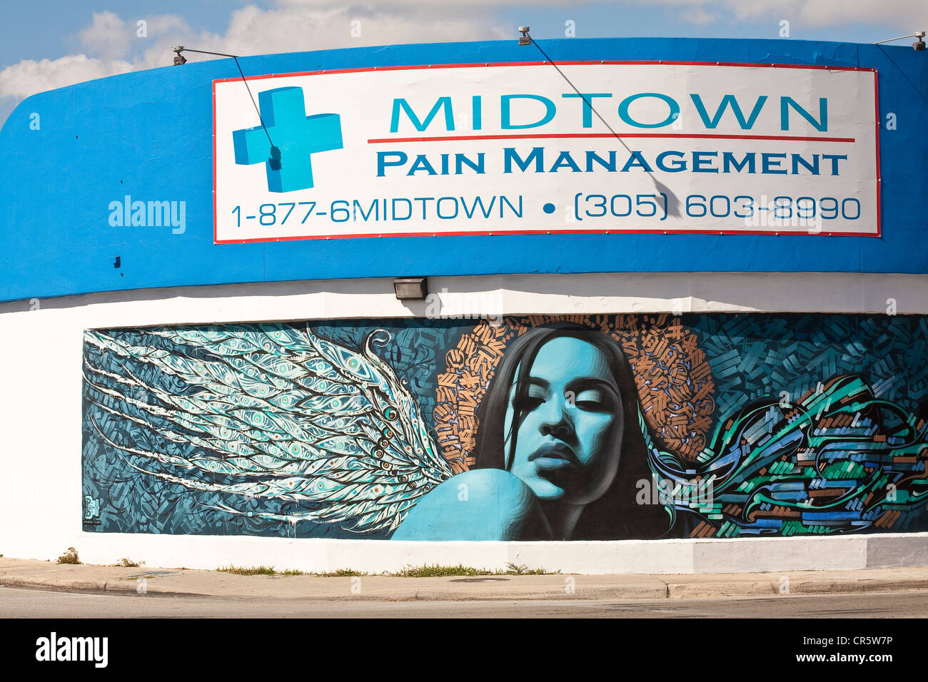 États-unis, Floride, Miami, Design District, mur peint Banque D'Images