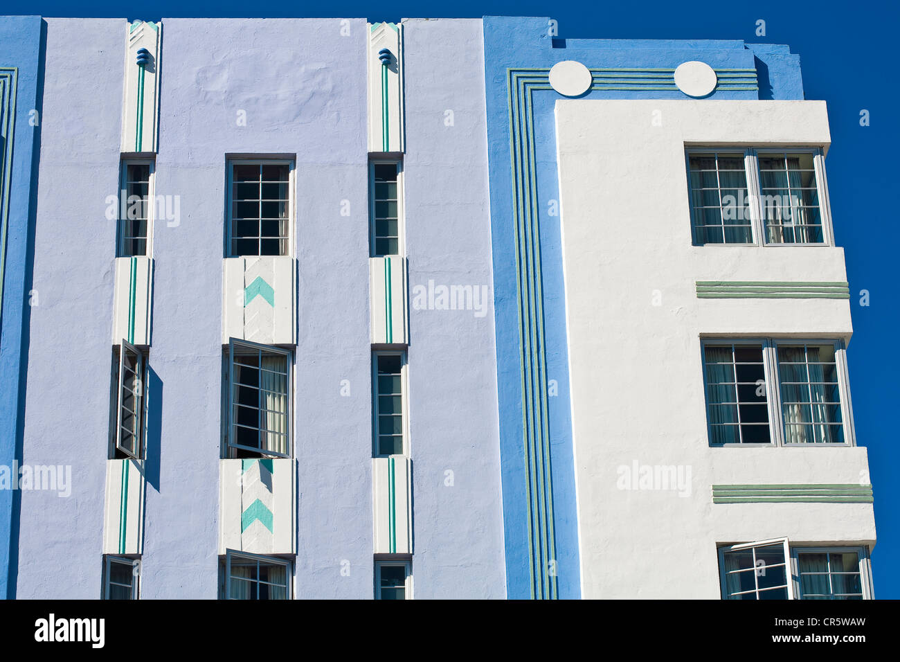 United States, Florida, Miami Beach, South Beach, le quartier Art déco, Ocean Drive, l'hôtel Park Central construit en 1937 par l'architecte Banque D'Images