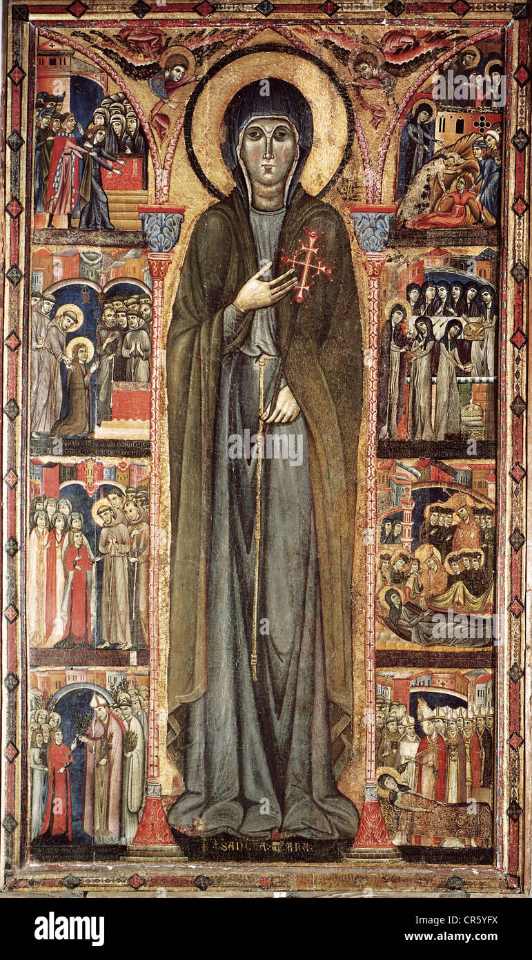 Claire d'Assise, 16.7.1194 11.8.1253, l'italien et clerc, saint, fondateur de l'Ordre de