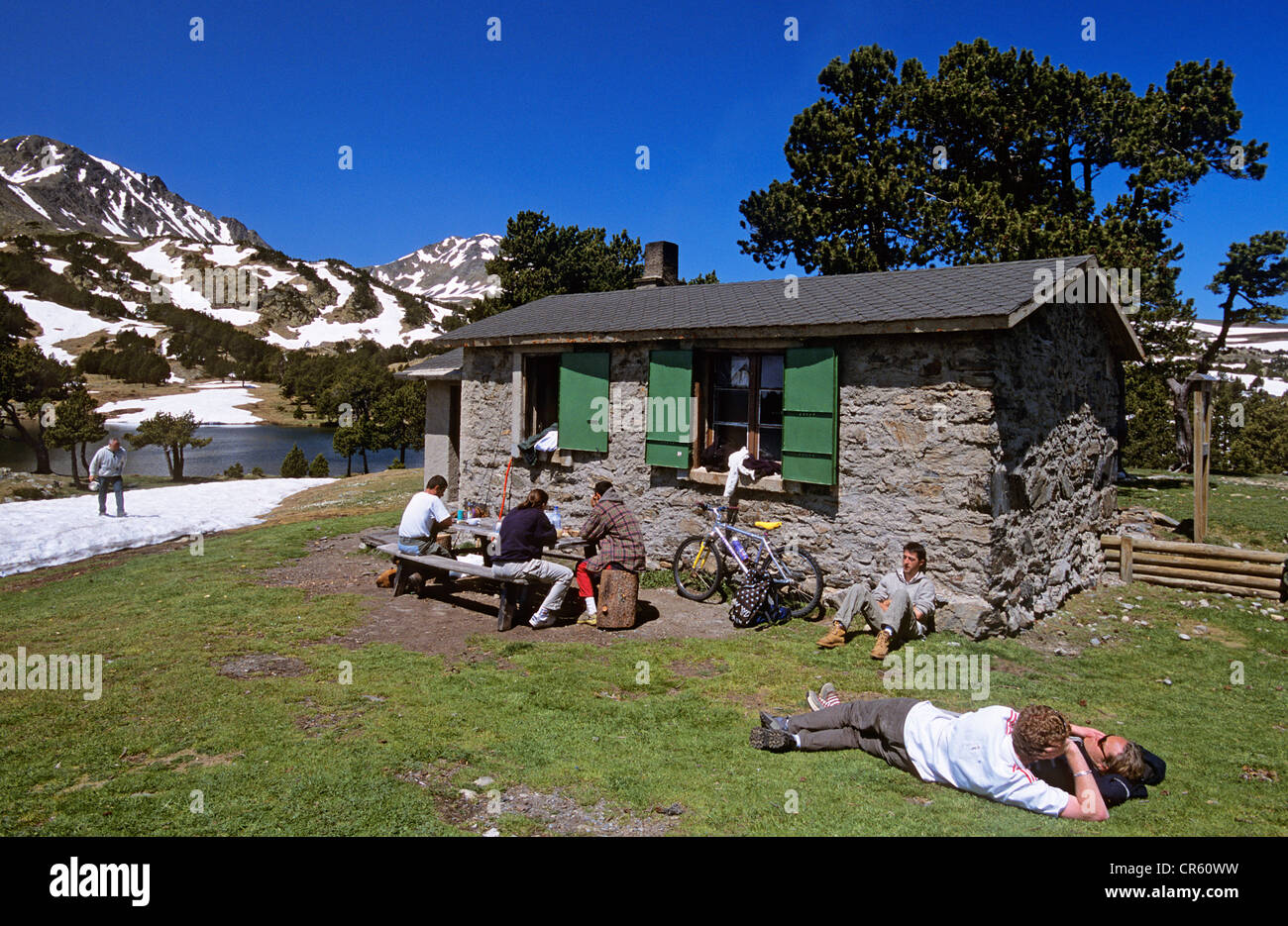 France, Pyrénées Orientales, refuge de lacs Camporeils, Massif des Carlit Banque D'Images