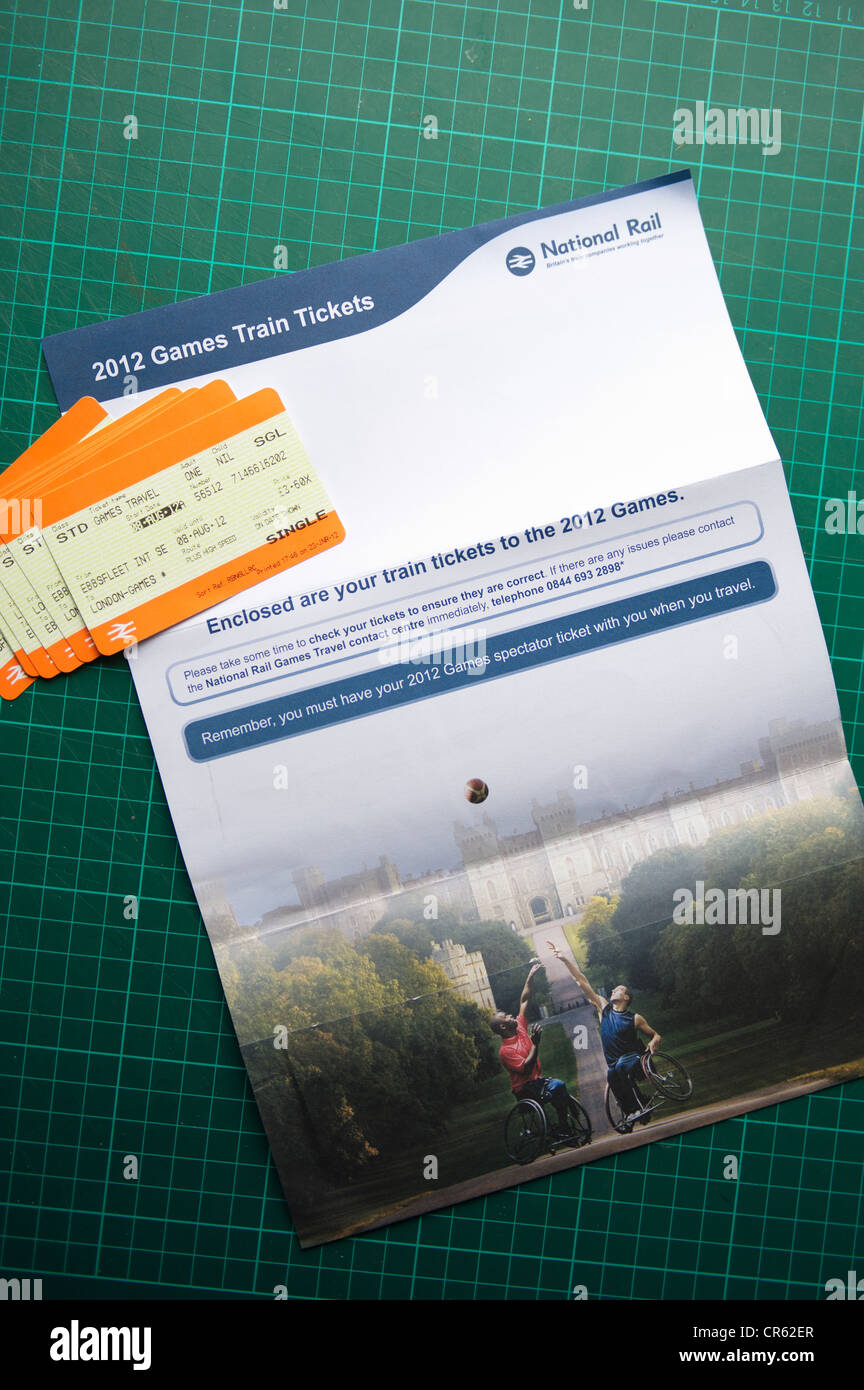 Les Jeux Olympiques de 2012 à Londres billets de voyage - arrivée au Royaume-Uni les adresses résidentielles - éditorial uniquement d'utilisation Banque D'Images