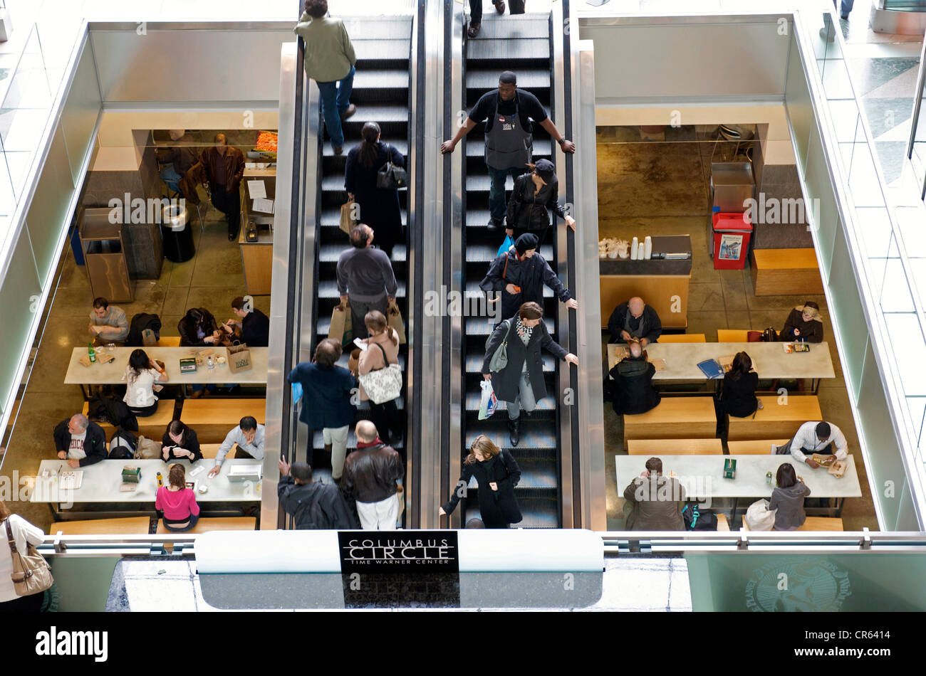 United States, New York, Manhattan, Columbus Circle, Time Warner Center, conçu par David Childs et Mustafa Kemal Abadan Banque D'Images