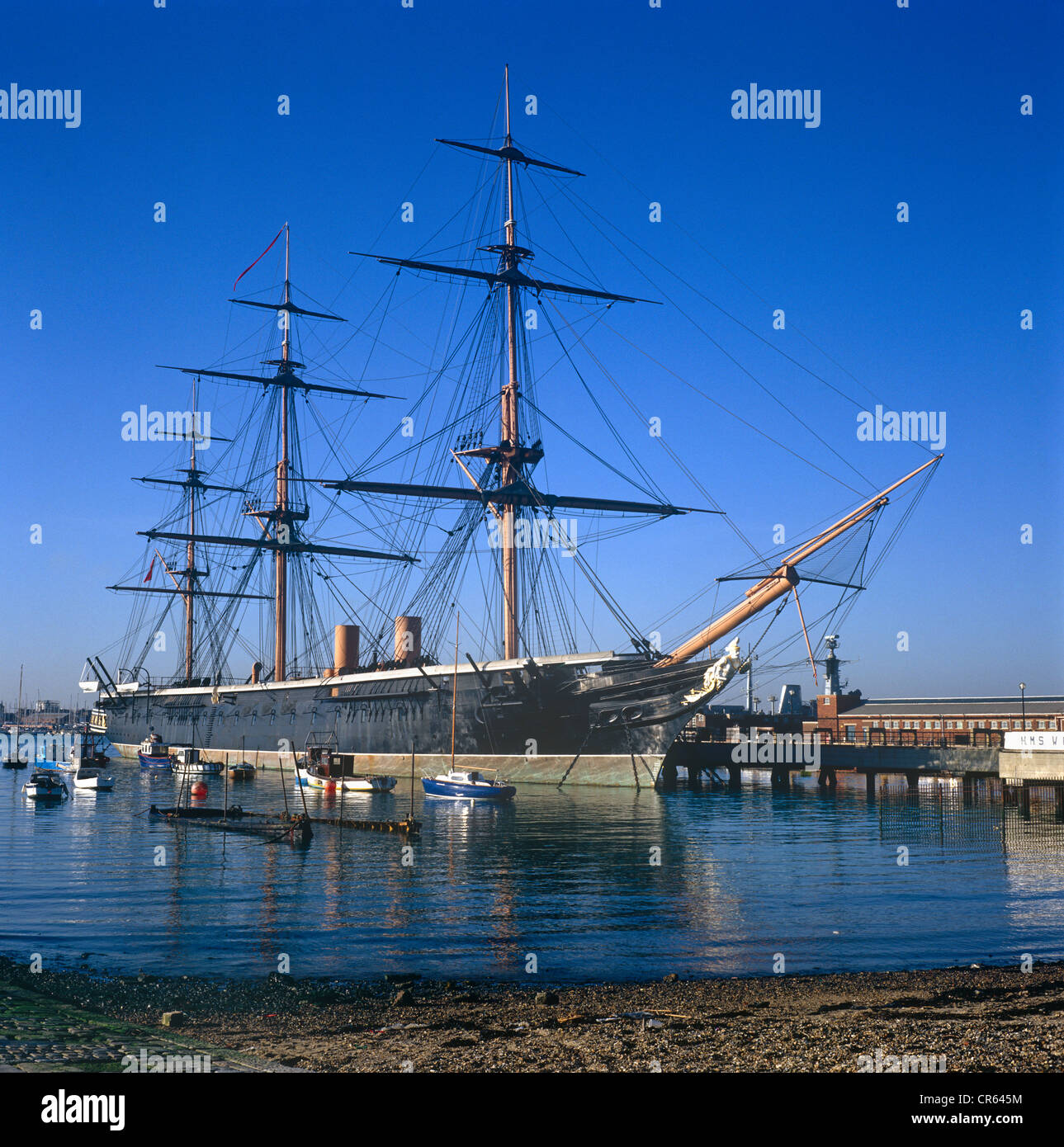 Le HMS Warrior Portsmouth Hampshire UK Banque D'Images