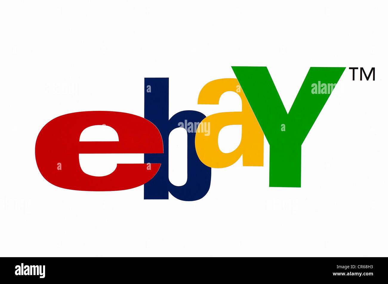 Logo Ebay, site de vente en ligne américain Banque D'Images