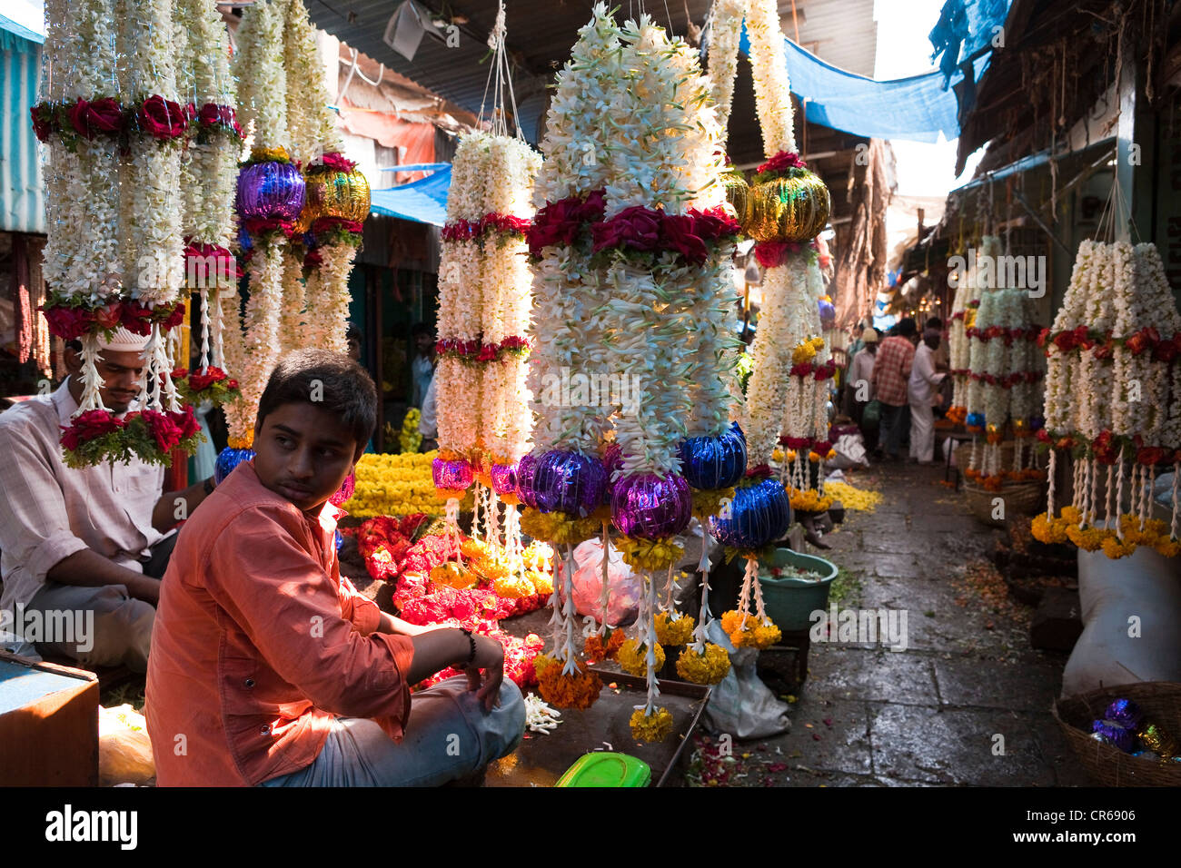 L'Inde, l'État du Karnataka, Mysore, Devaraja Market Banque D'Images