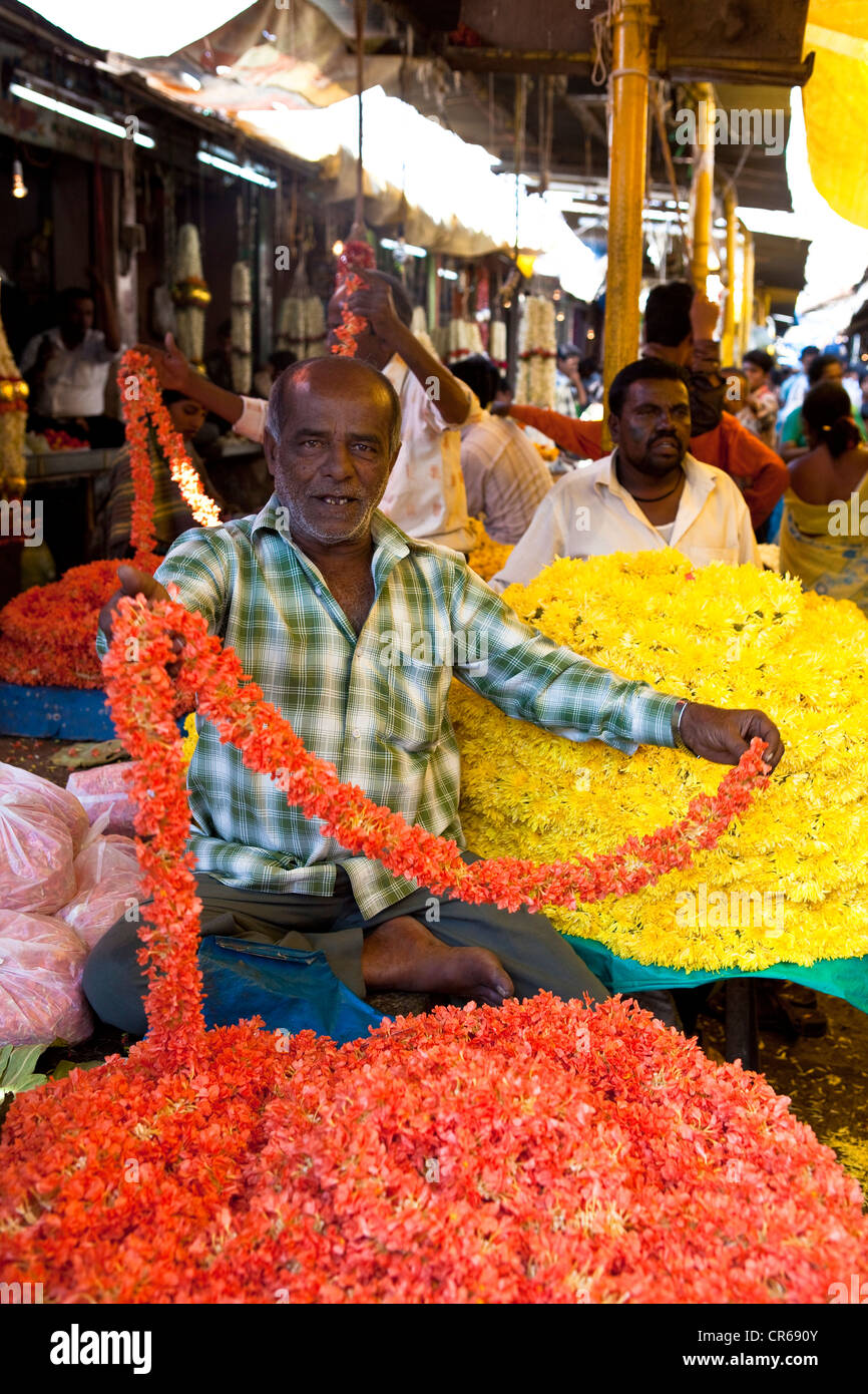 L'Inde, l'État du Karnataka, Mysore, Devaraja Market Banque D'Images