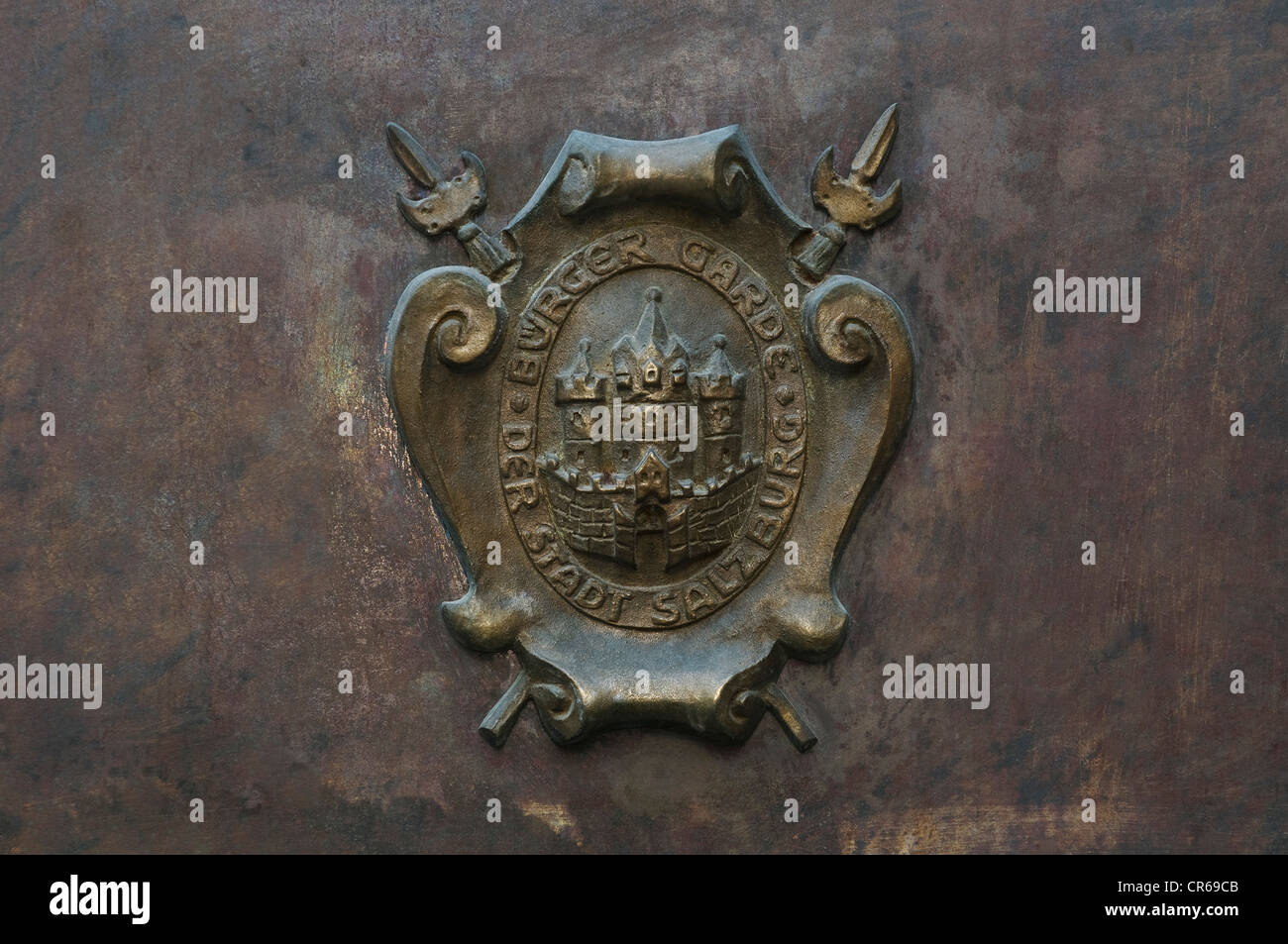 La crête de la Garde civile de Salzbourg, Autriche, Europe Banque D'Images