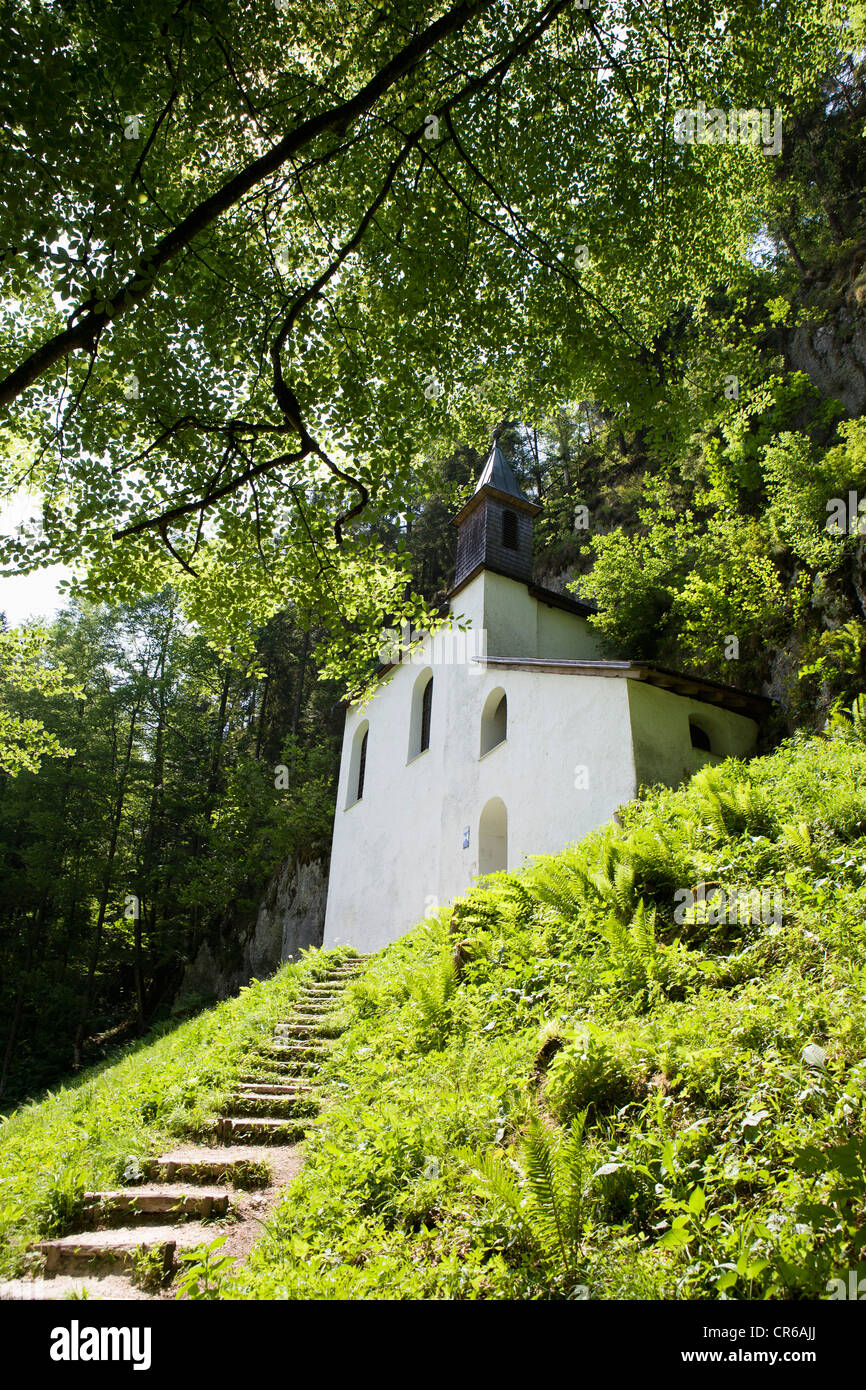 L'Autriche, Sankt Gilgen, voir l'église de Falkenstein Banque D'Images