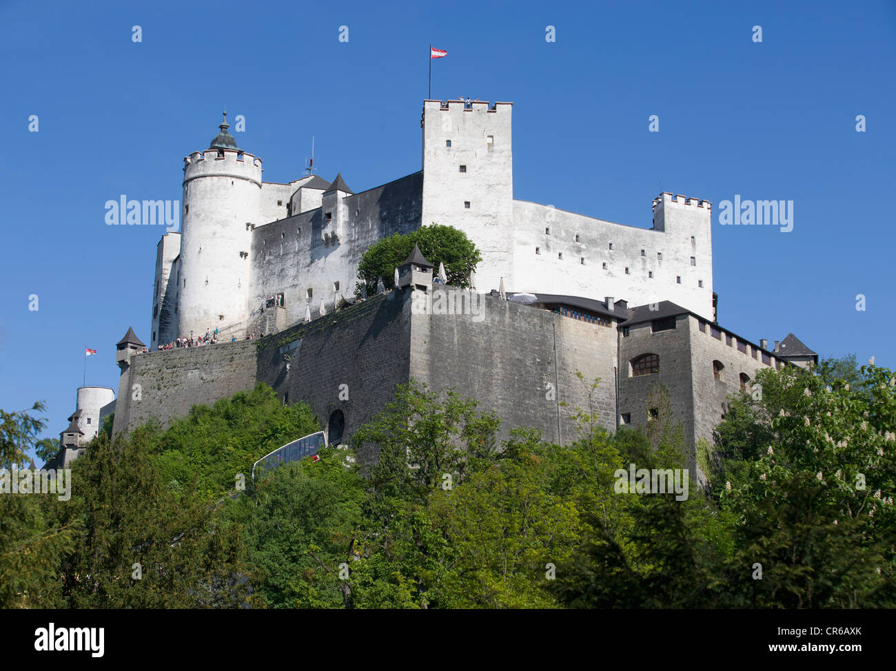 Autriche, Salzbourg, vue de la forteresse de Hohensalzburg Banque D'Images