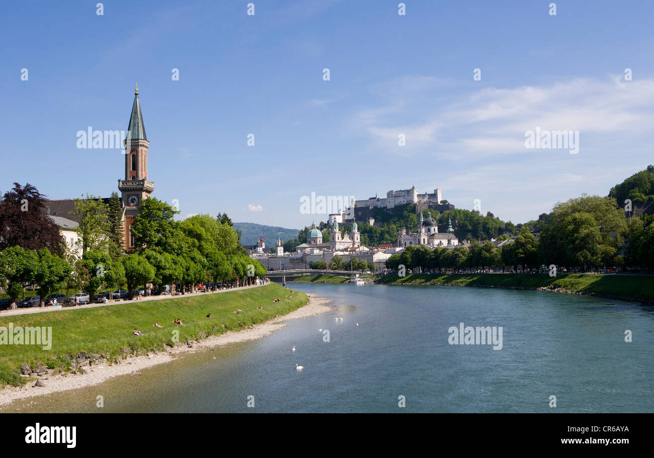 Autriche, Salzbourg, vue de la ville Banque D'Images