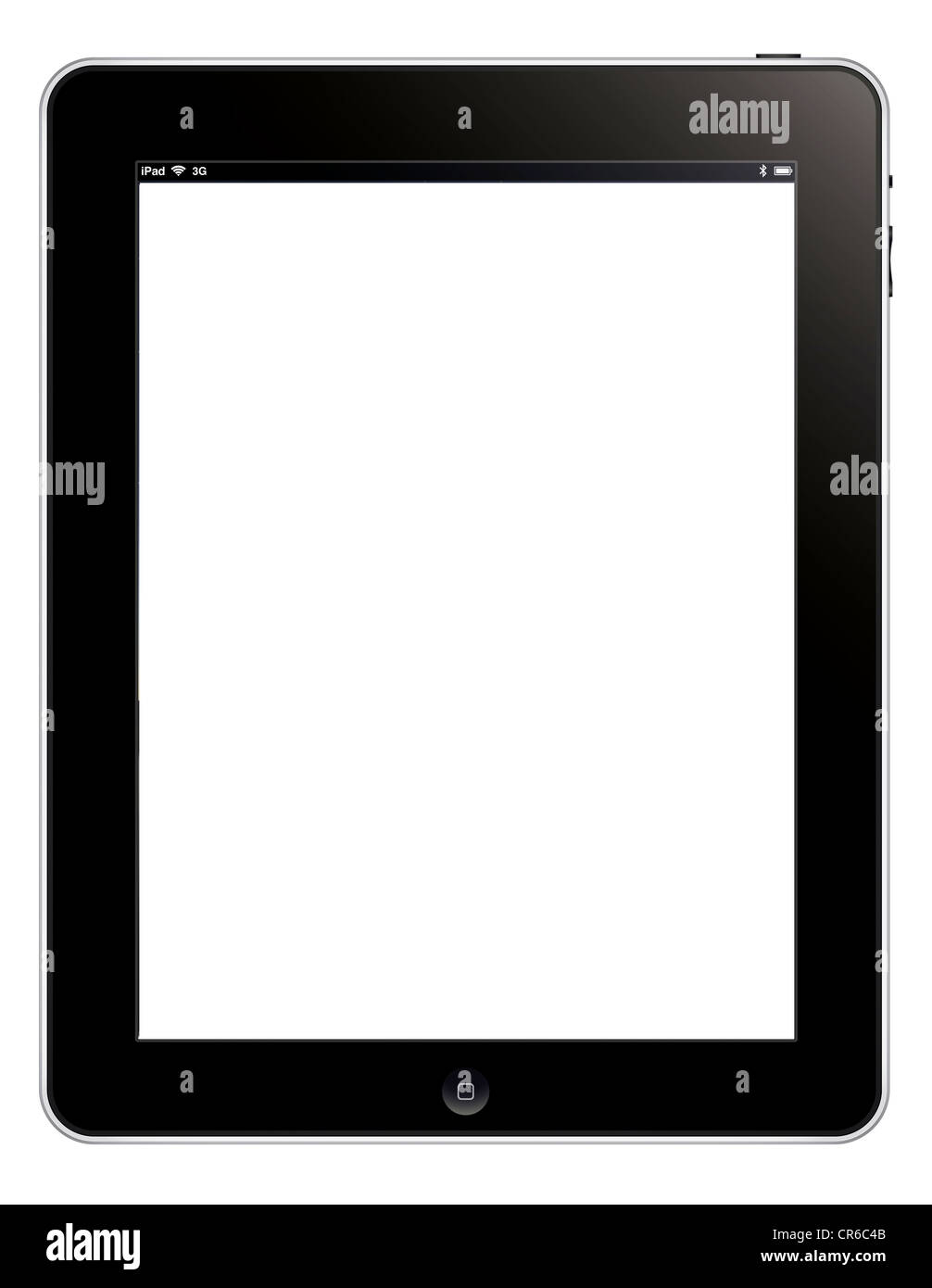 Apple ipad 3G tablette numérique illustration découpe isolé sur fond blanc. Banque D'Images