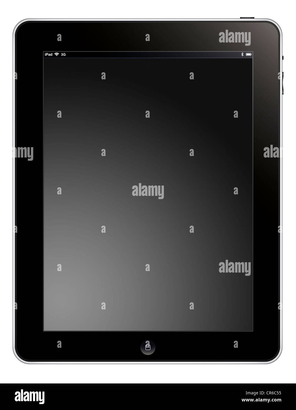 Apple ipad 3G tablette numérique illustration découpe isolé sur fond blanc. Banque D'Images