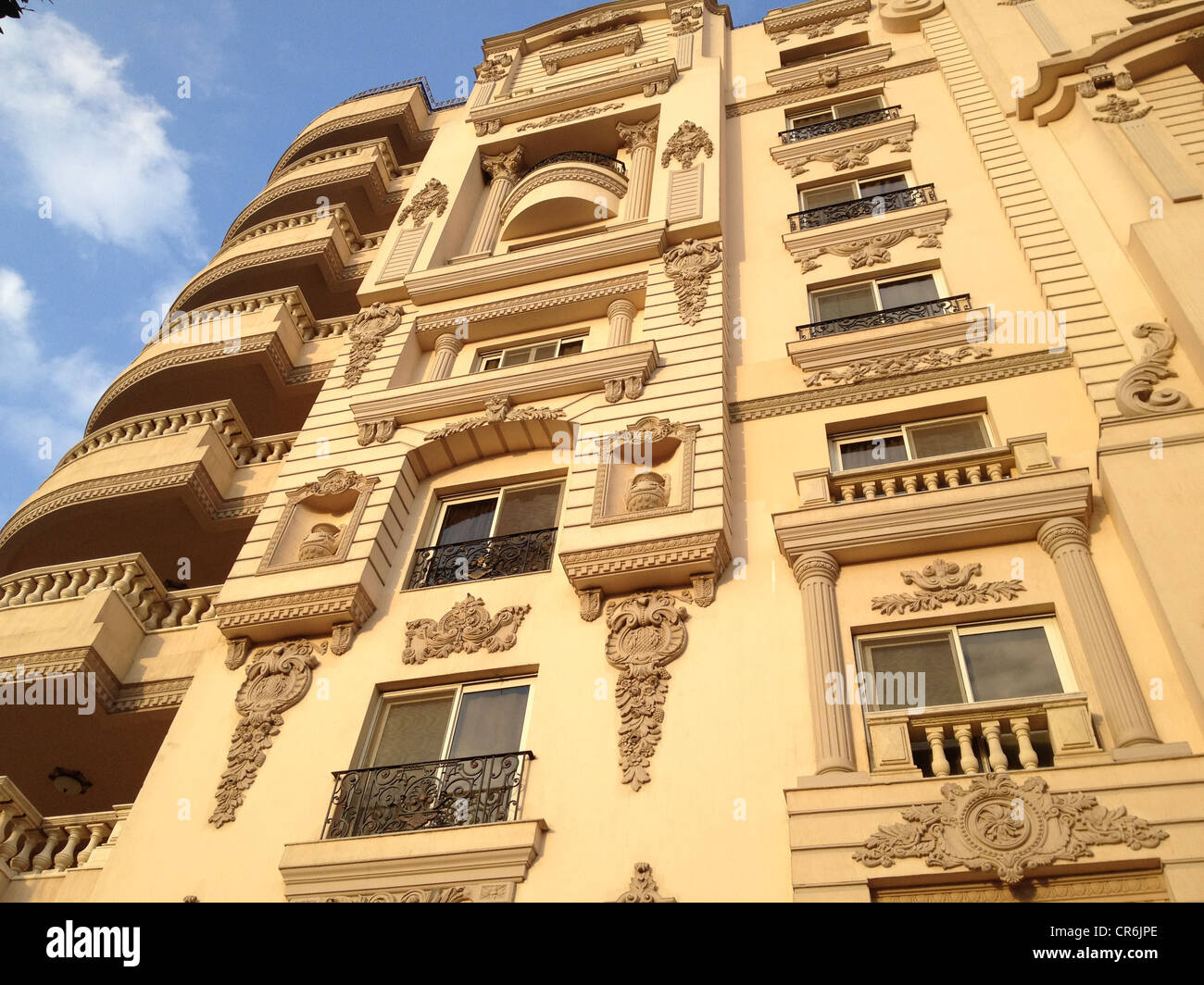 Dans posh bâtiment luxueux domaine de Heliopolis Cairo Egypte Banque D'Images