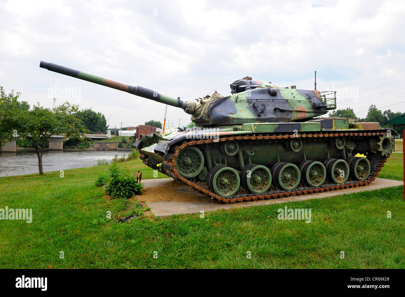M60A3 Tank arme militaire à Nashua Iowa Banque D'Images