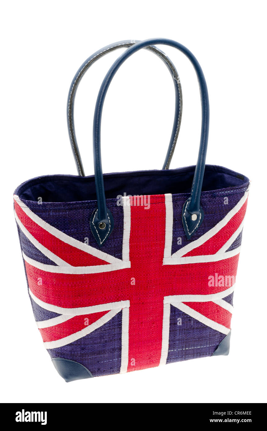 Mesdames sac à main orné d'un UK 'Union Jack' motif drapeau Banque D'Images