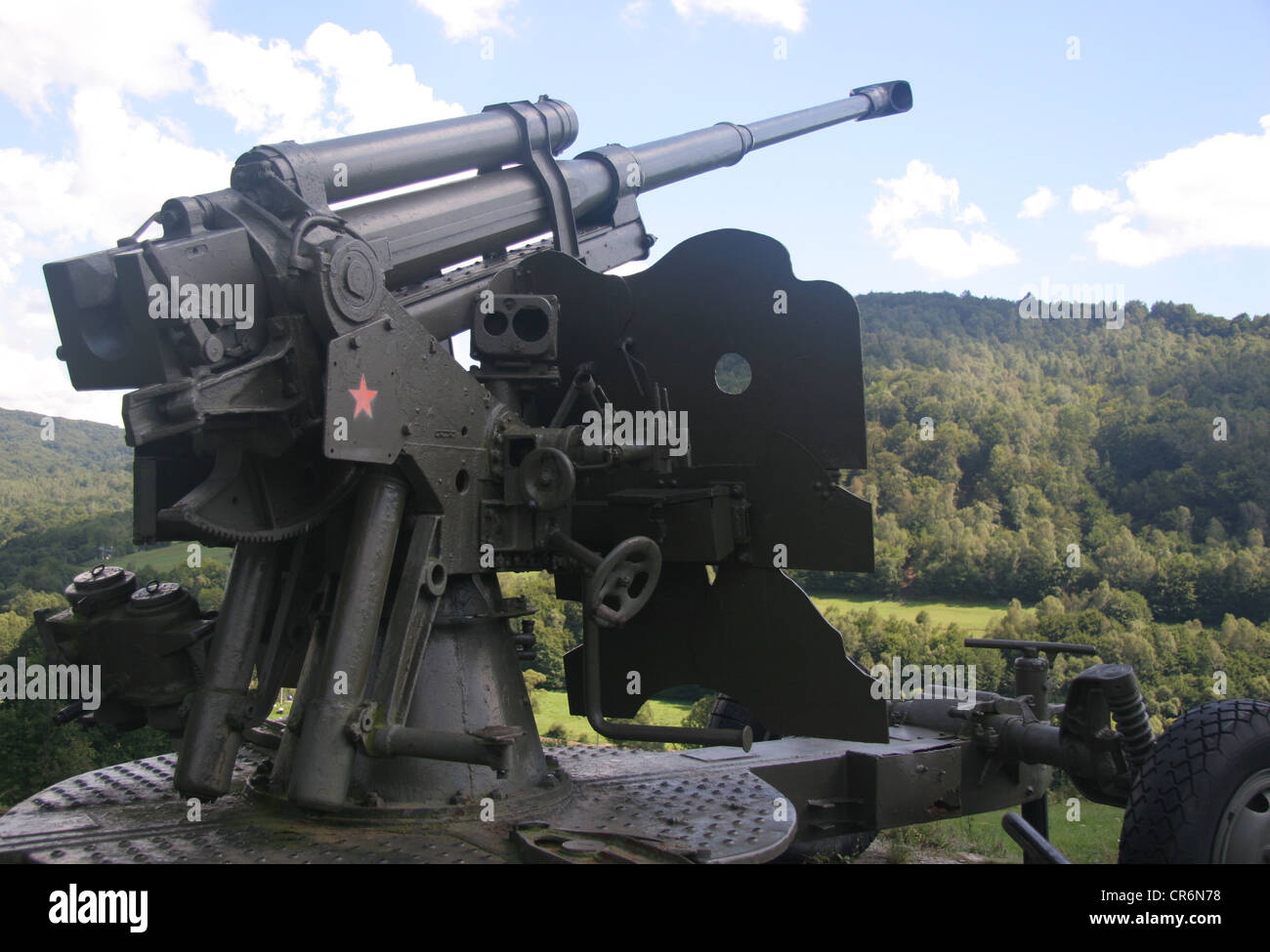 L'artillerie de l'Armée rouge Banque D'Images