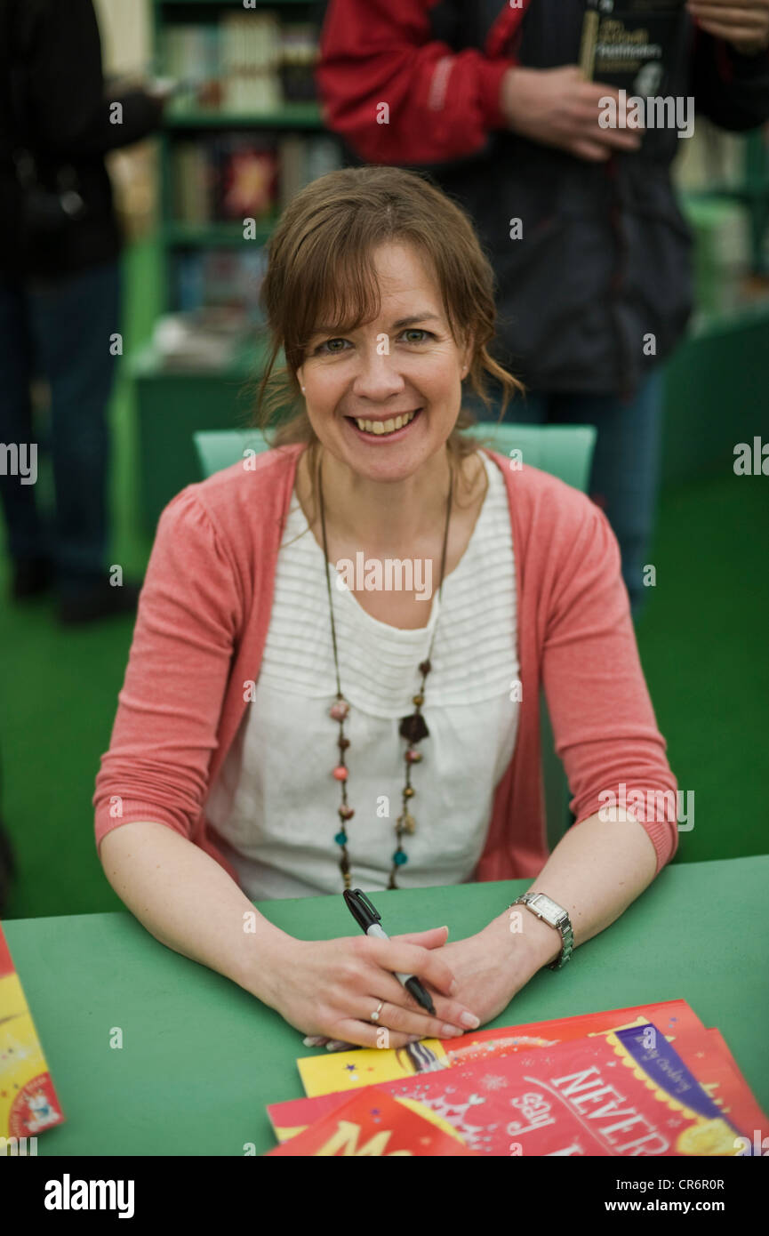 Tracey Corderoy, auteur de livres pour enfants illustrés à la Telegraph Hay Festival 2012, Hay-on-Wye, Powys, Wales, UK Banque D'Images