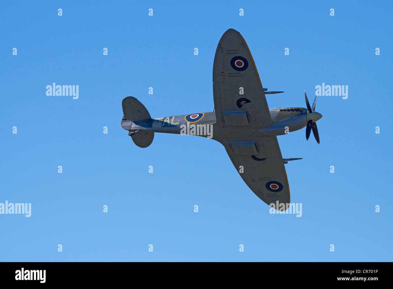 Supermarine Spitfire britanniques et alliés - LA DEUXIÈME GUERRE MONDIALE Avion de chasse Banque D'Images
