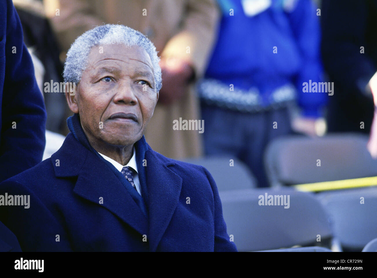 Mandela, Nelson, 18.7.1918 - 5.12.2013, politicien sud-africain (ANC), Président de l'Afrique du Sud 10.5.1994 - 14.6.1999, visite d'État aux États-Unis, portrait, Independence Day, Philadelphie, Pennsylvanie, 4.7.1993, , Banque D'Images