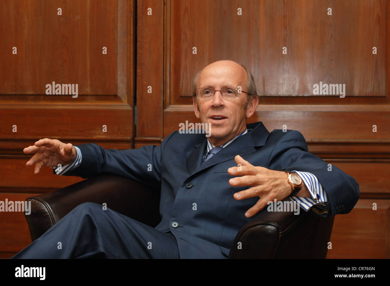 Corsair Capital Vice président et partenaire Lord Davies Banque D'Images