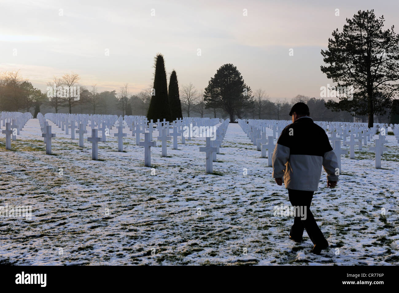 France, Calvados, Colleville sur Mer, le débarquement en Normandie Beach, Omaha Beach, Cimetière Américain Banque D'Images