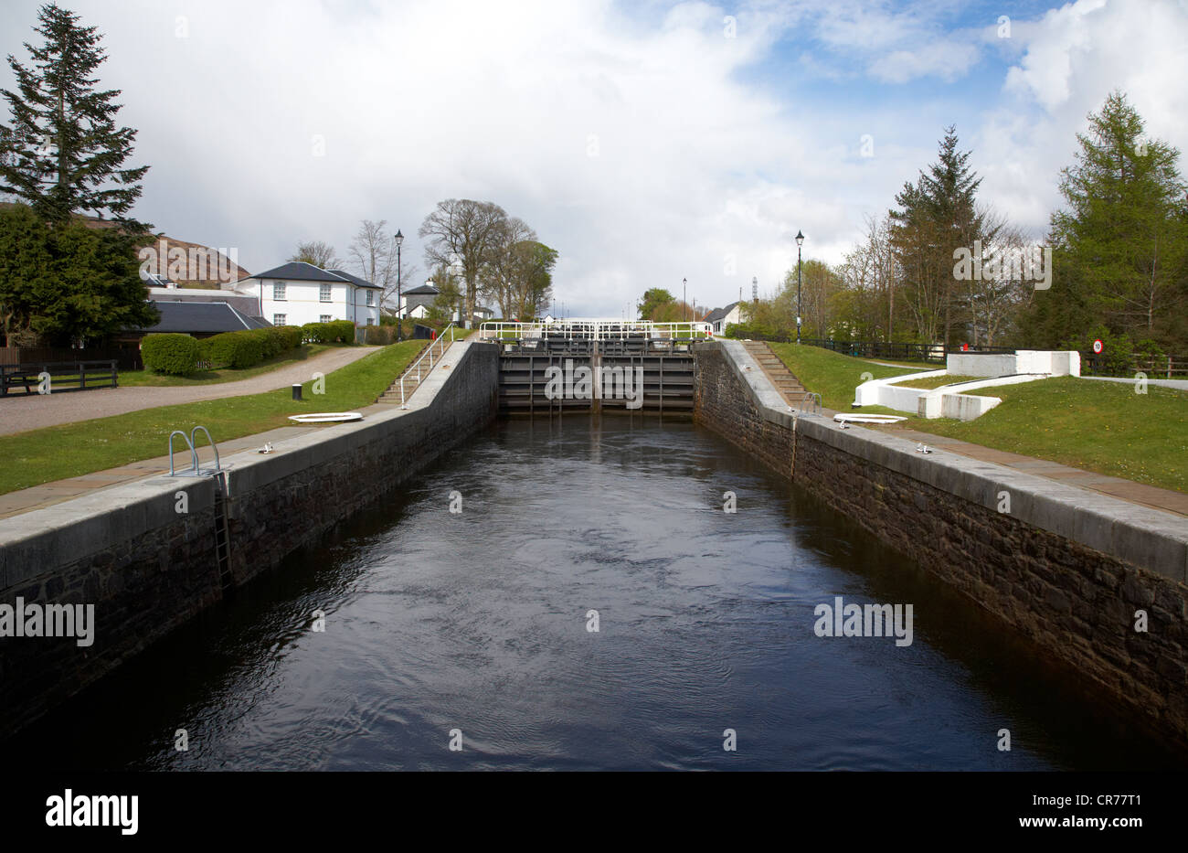 Escalier neptunes série d'écluses sur le canal calédonien près de Fort William highland ecosse uk Banque D'Images