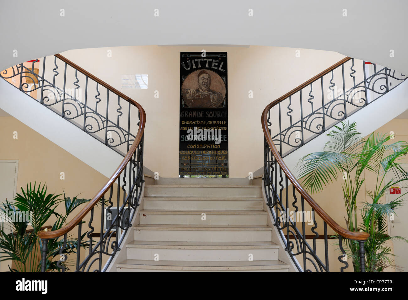 France, Vosges, station thermale de Vittel, Vittel Thermal Spa, hall d'entrée Banque D'Images