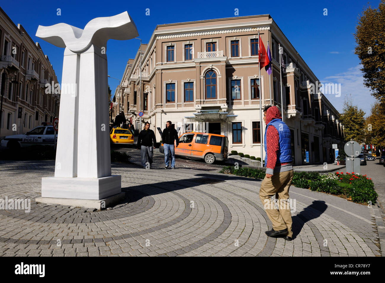 Turquie Istanbul Besiktas Akaretler District Hôtel W à logement historique avec terrasse hôtel cinq étoiles de la chaîne américaine W Banque D'Images