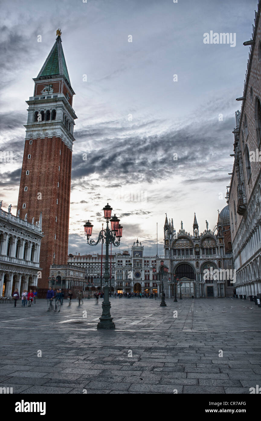 La place San Marco, Venise, Italie Banque D'Images