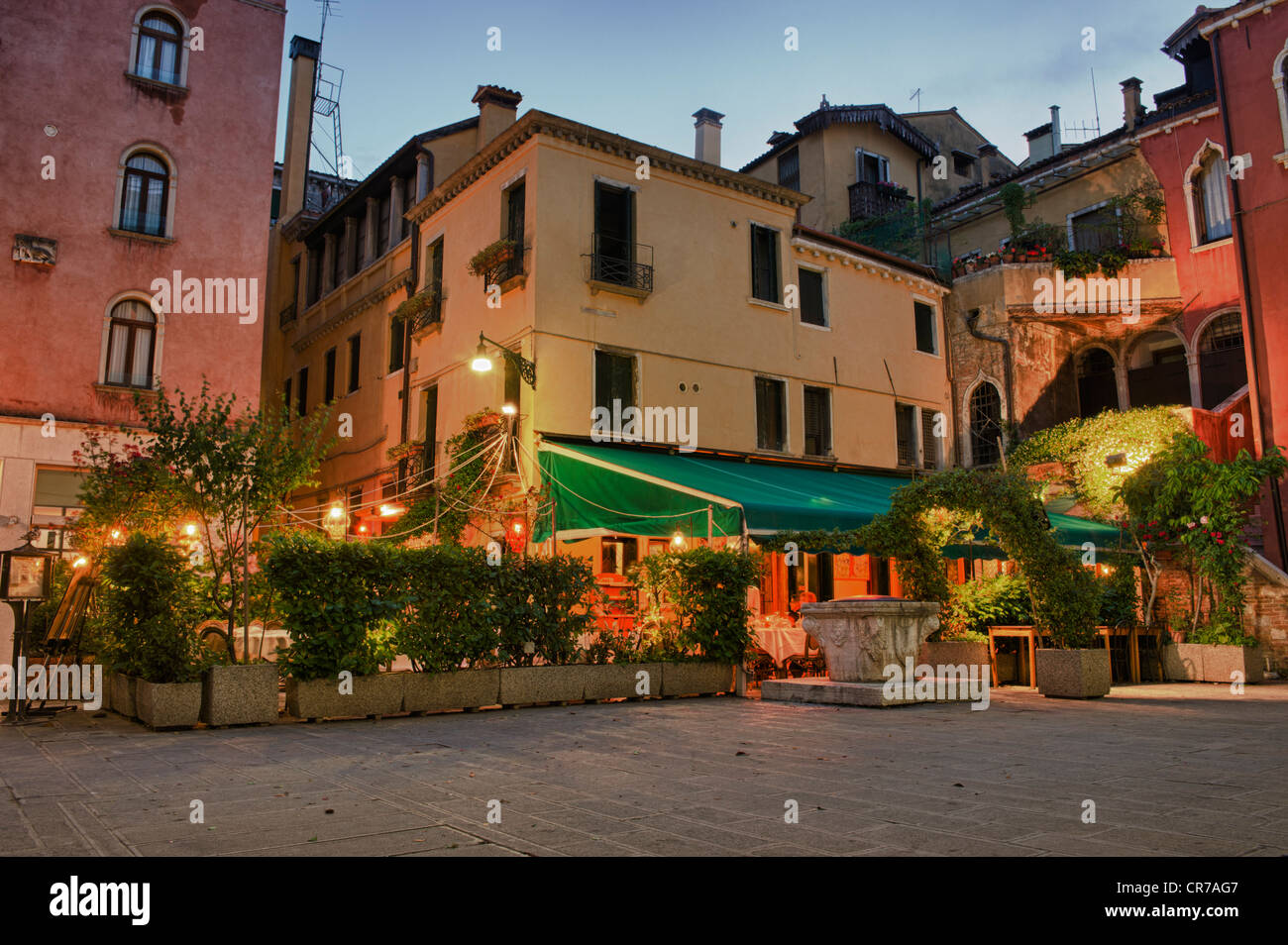 Bar Cafétéria Restaurant Al Colombo, Venise, Italie Banque D'Images