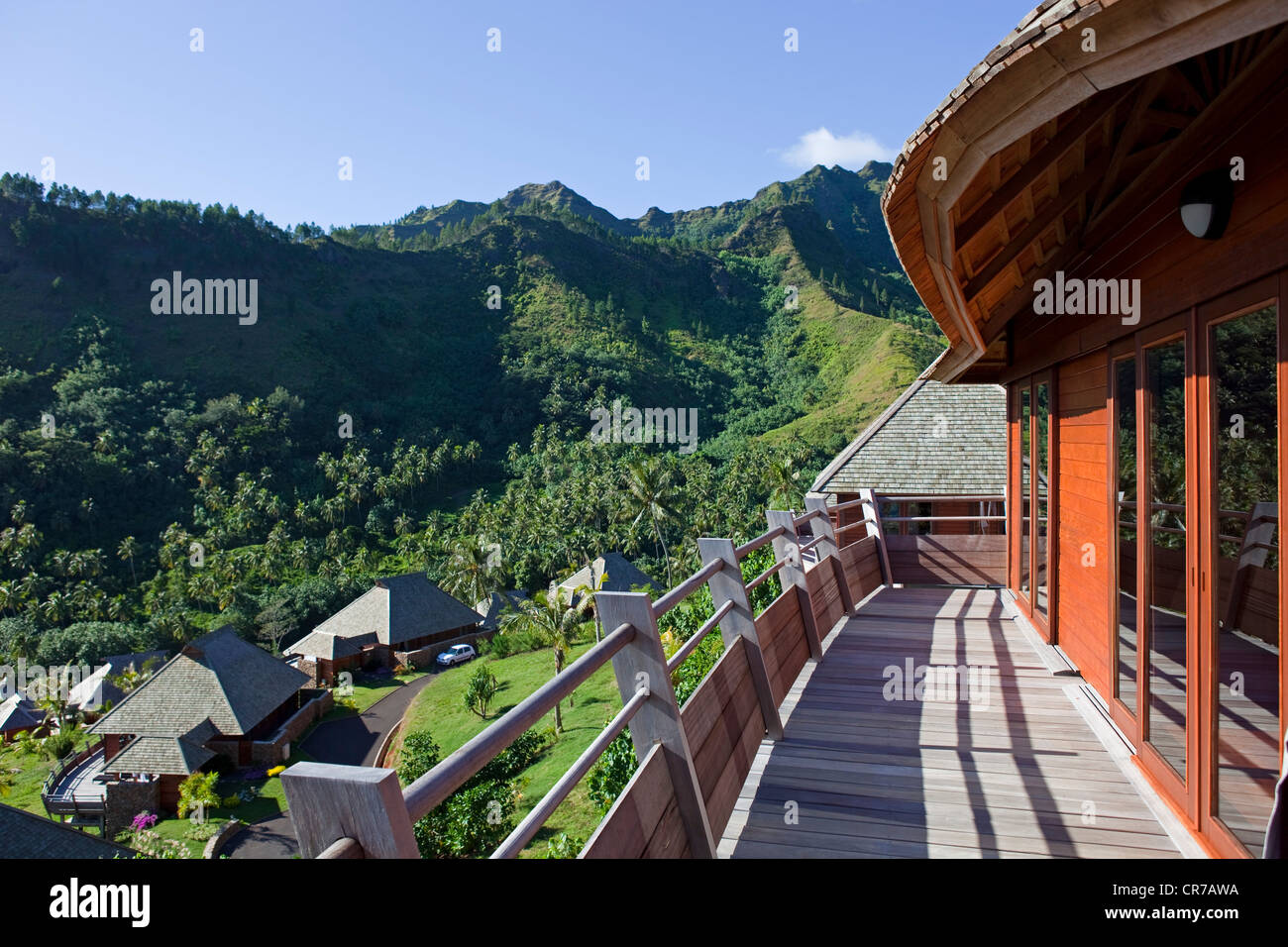 La France, la Polynésie française, archipel de la société, îles du Vent, Moorea, Legend resort villas Banque D'Images