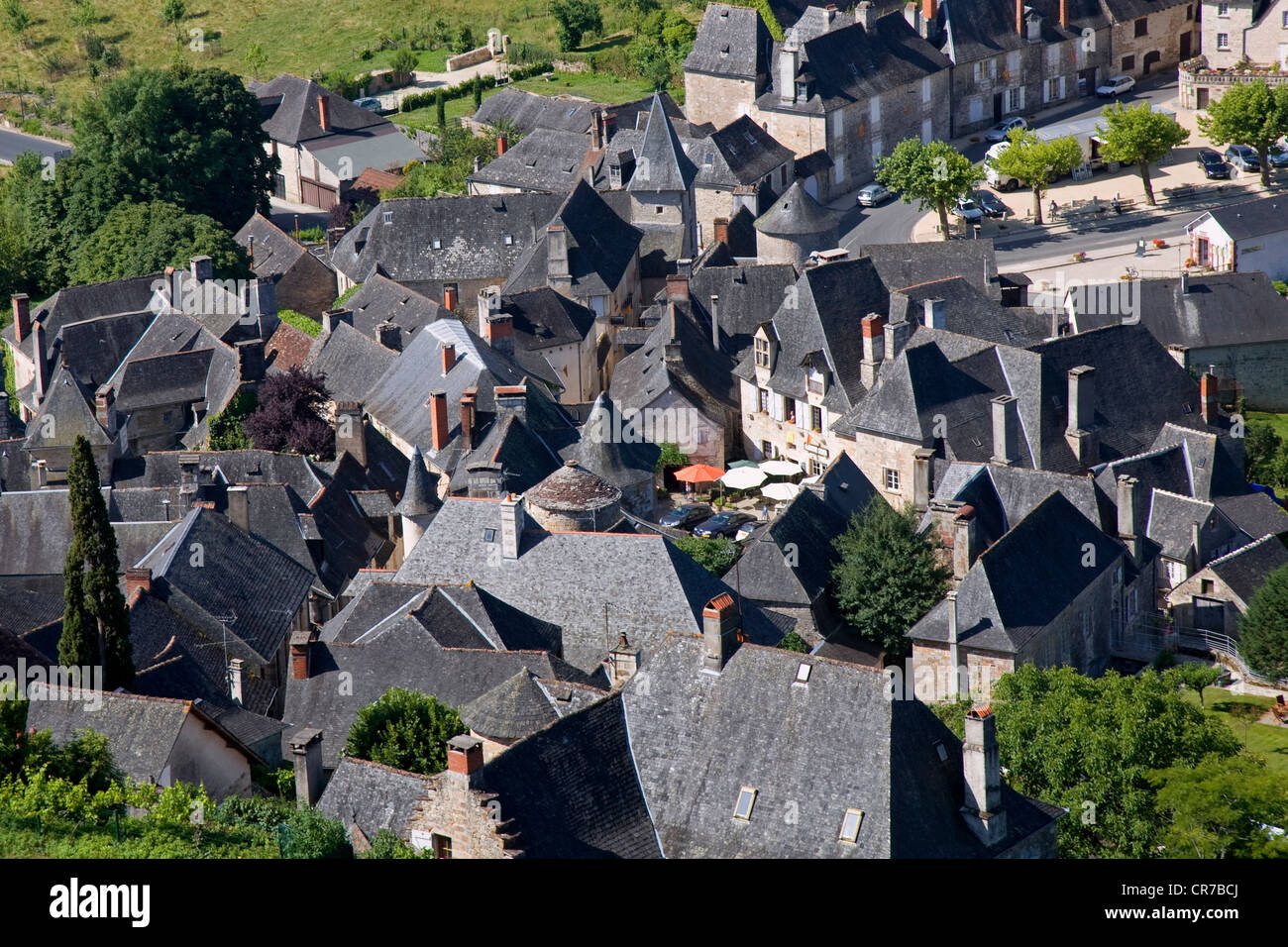 France, Correze, Turenne, étiqueté Les Plus Beaux Villages de France, le vieux village Banque D'Images