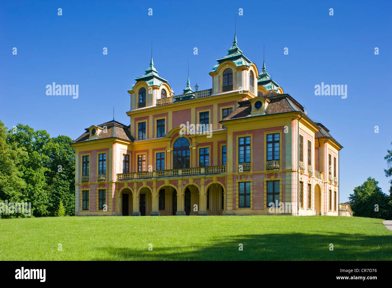 Schloss Favorite Palace, Ludwigsburg, le Neckar, Bade-Wurtemberg, Allemagne, Europe Banque D'Images