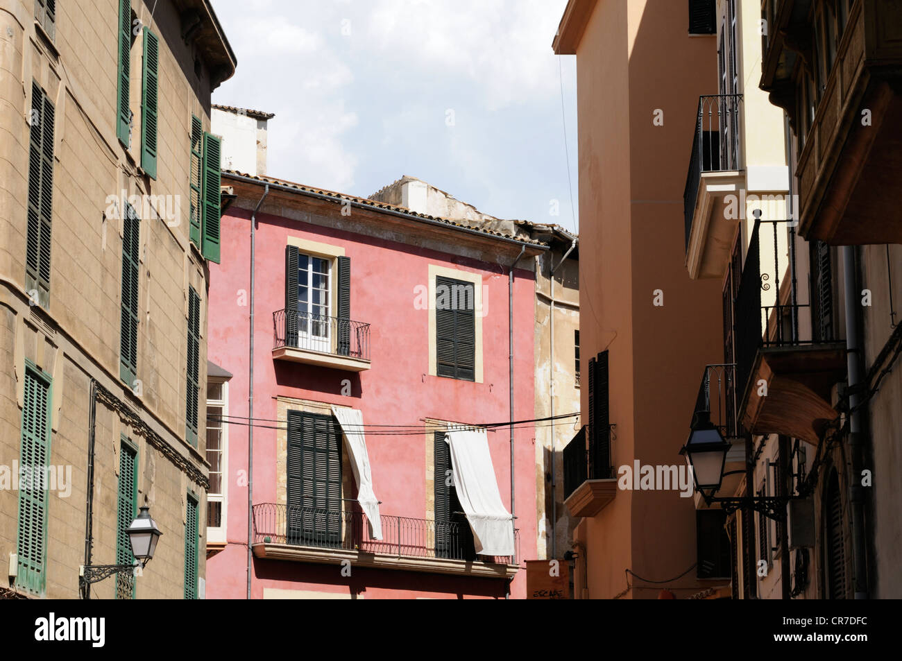 Gebäude in der Altstadt von Palma, Majorque, Espagne. | bâtiments dans la vieille ville de Palma, Majorque, Espagne. Banque D'Images