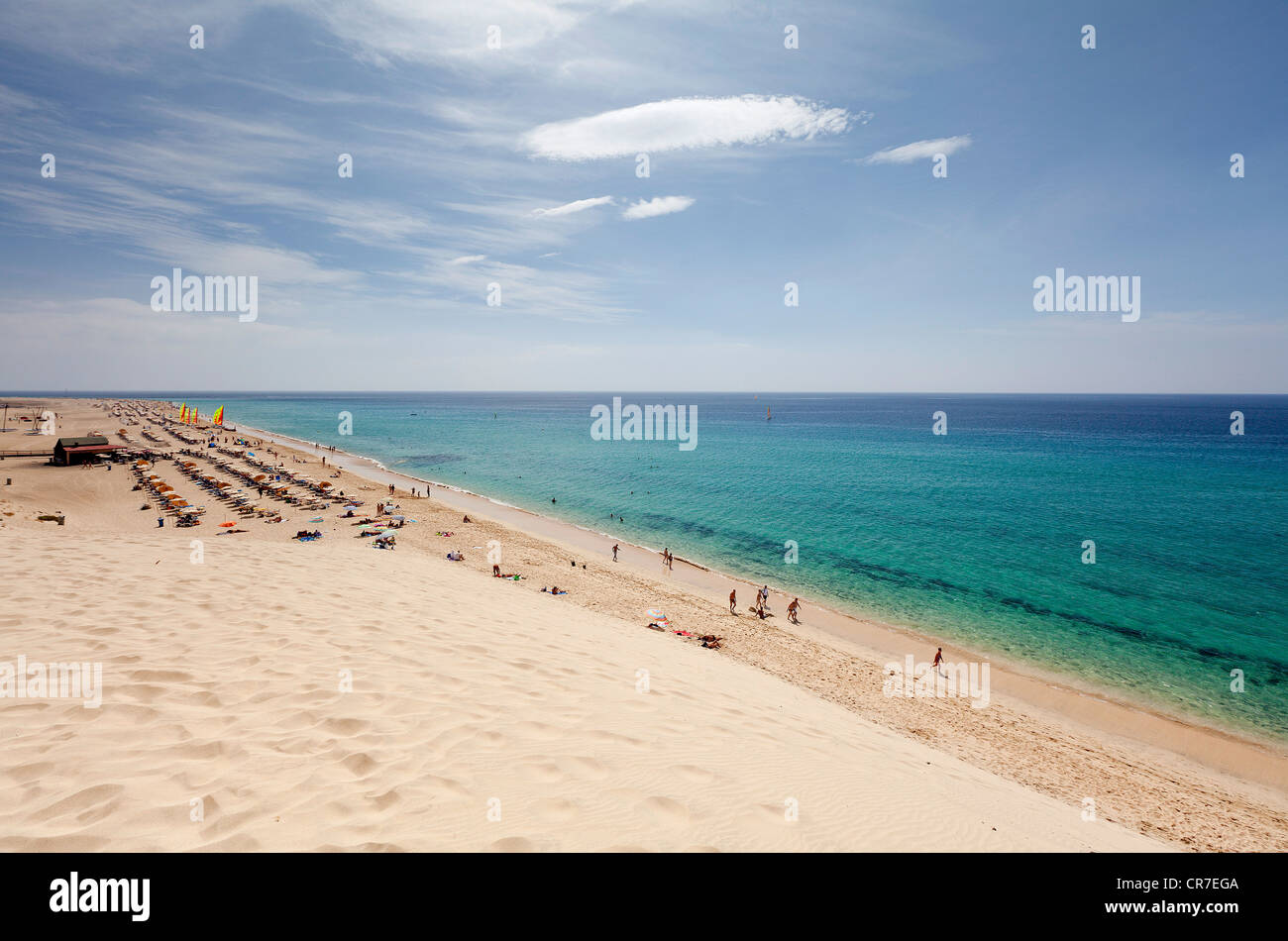 Plage, Morro Jable, Côte Sud, Fuerteventura, Canary Islands, Spain, Europe Banque D'Images