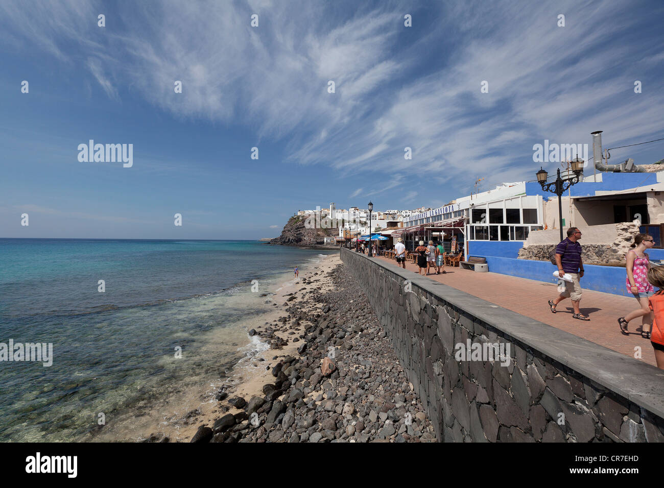 Promenade, Morro Jable, Côte Sud, Fuerteventura, Canary Islands, Spain, Europe Banque D'Images