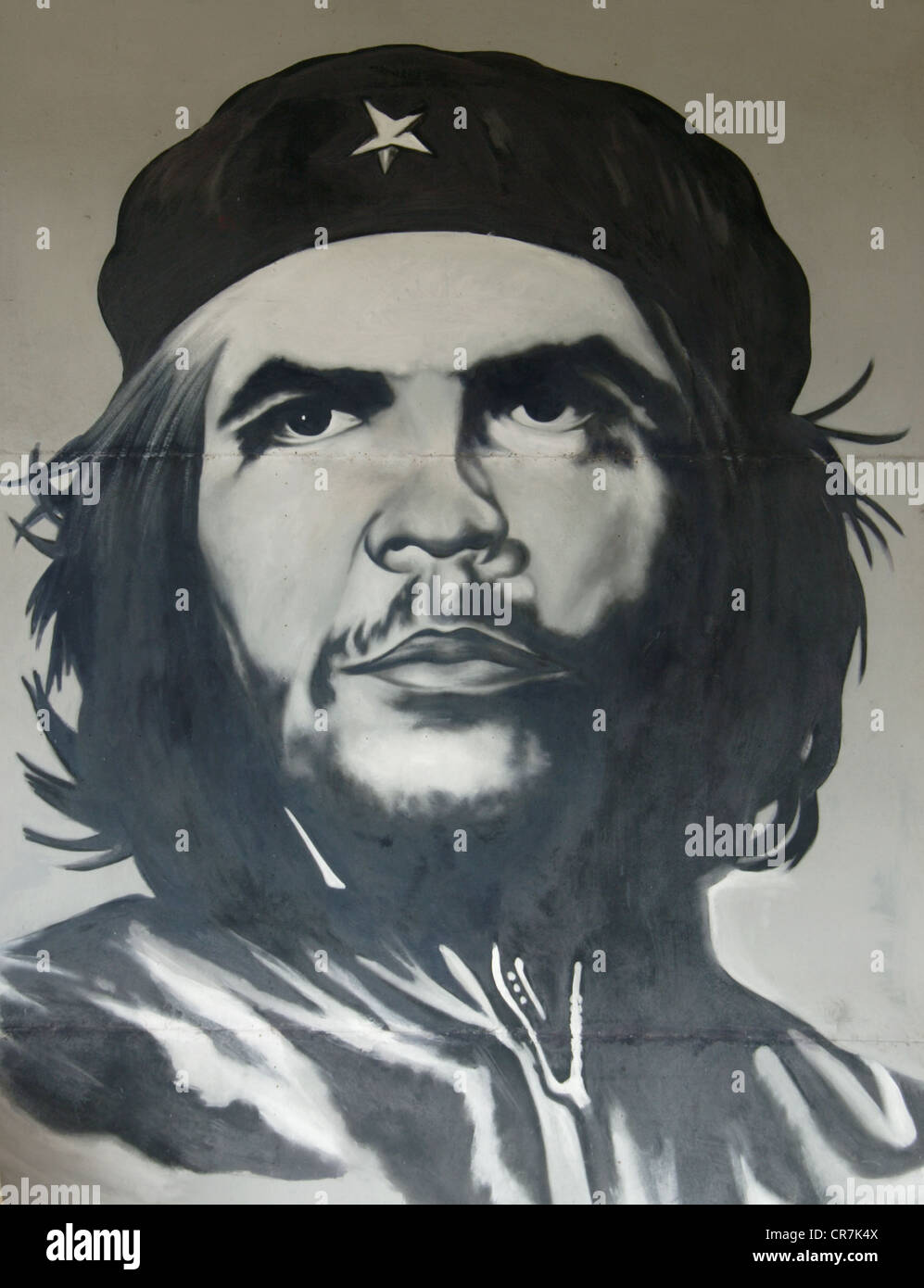 Che Guevara fresque à Varadero, Cuba Banque D'Images