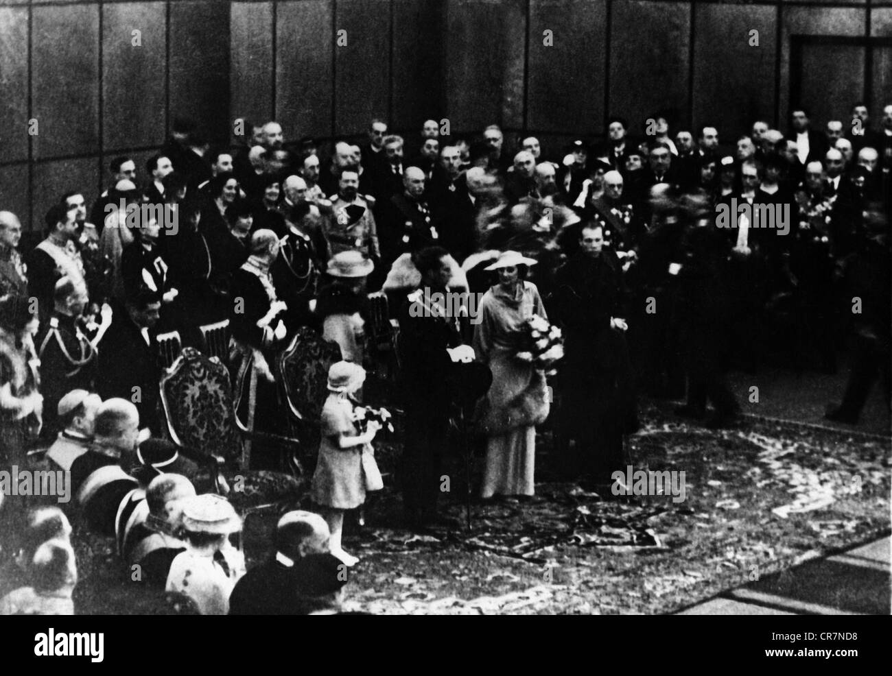 Léopold III, 3.11.1901 - 25.9.1983, roi des Belges 23.2.1934 - 16.7.1951, demi-longueur, à l'ouverture d'une exposition, Bruxelles, 1930, Banque D'Images