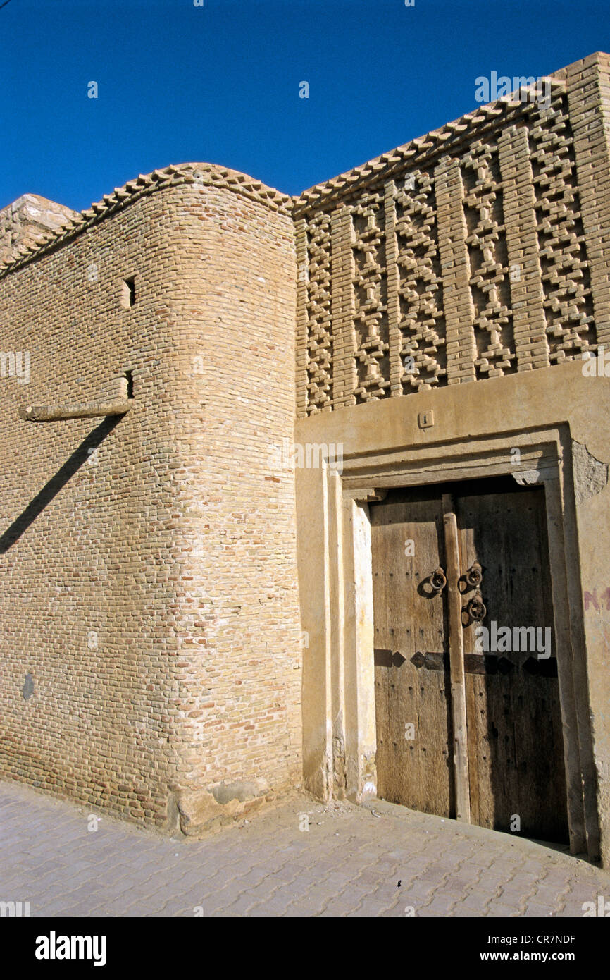 La Tunisie, région du Sud, Tozeur, packs maisons dans la médina Banque D'Images