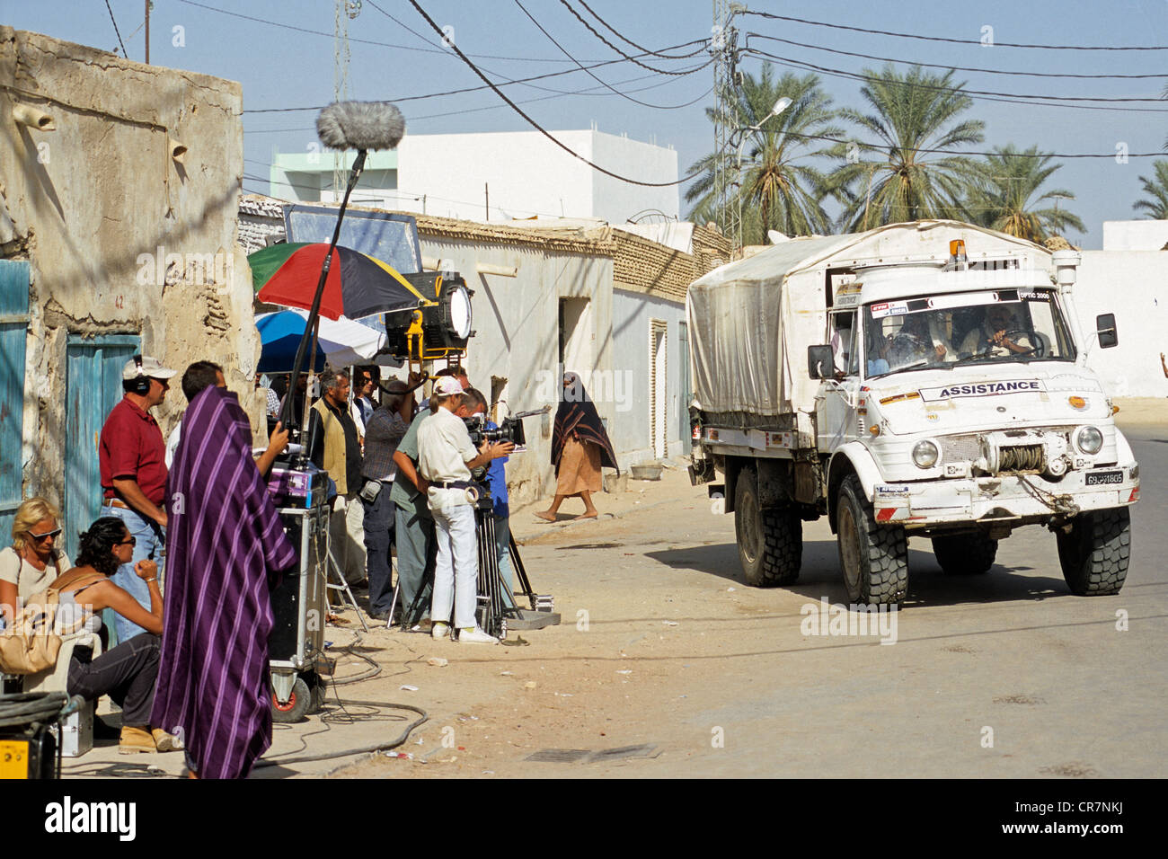 La Tunisie, région du sud, près de la scène avec le film Medina Banque D'Images