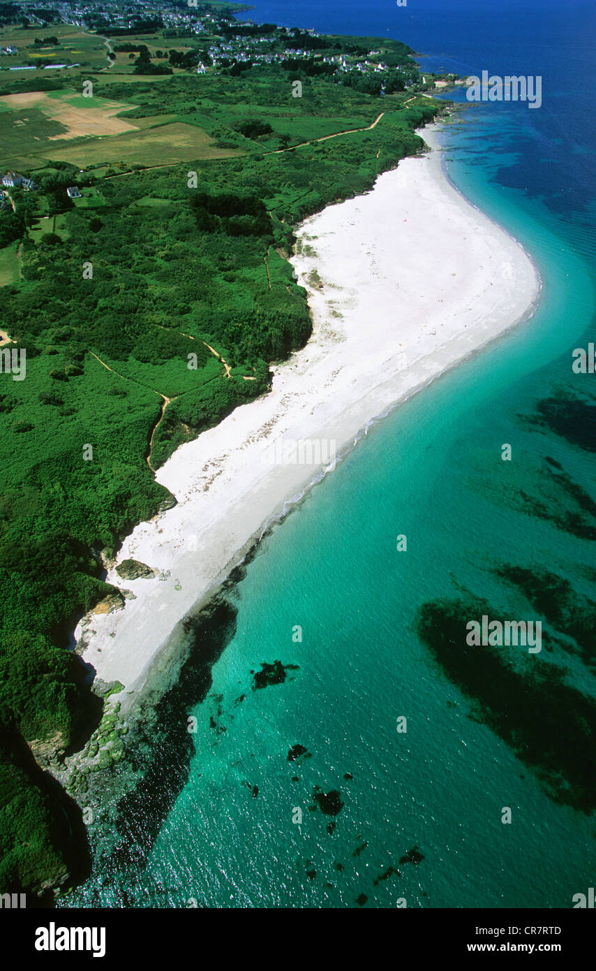France, Morbihan, Ile de Groix, Port Stanley, pointe de la Croix (vue