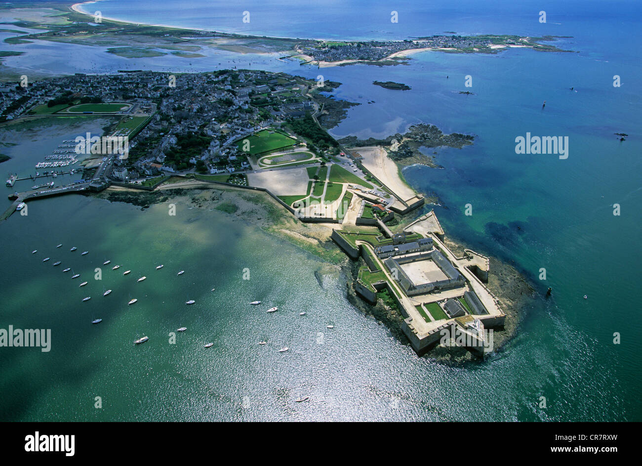 France, Morbihan, Port Louis, la Citadelle (vue aérienne Photo Stock - Alamy